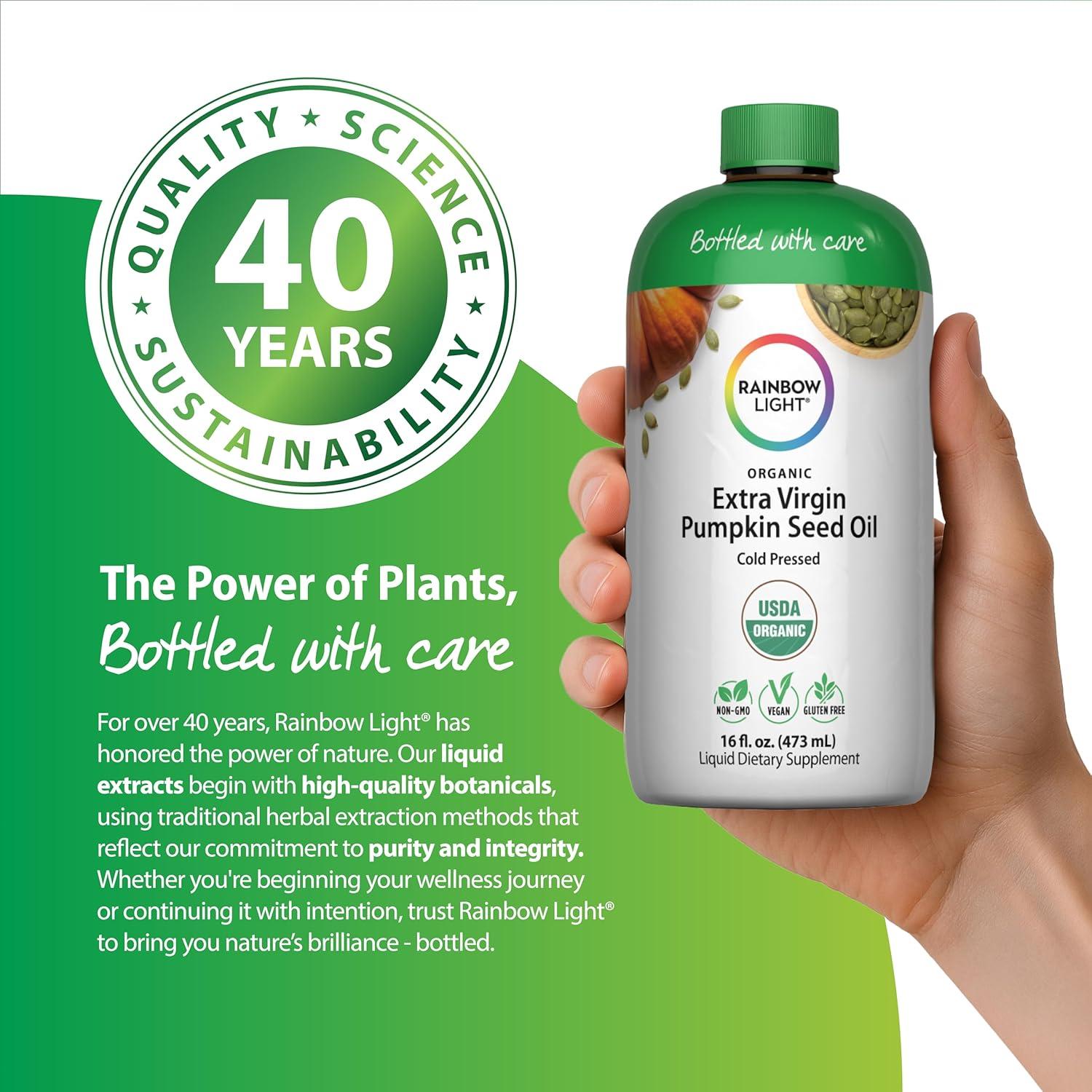 Aceite de Semilla de Calabaza Orgánico Rainbow Light 473 ml