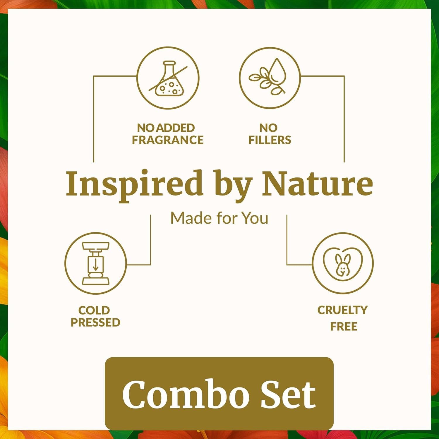 Combo Aceites Portadores SVA 4 oz: Calabaza, Ricino, Jojoba