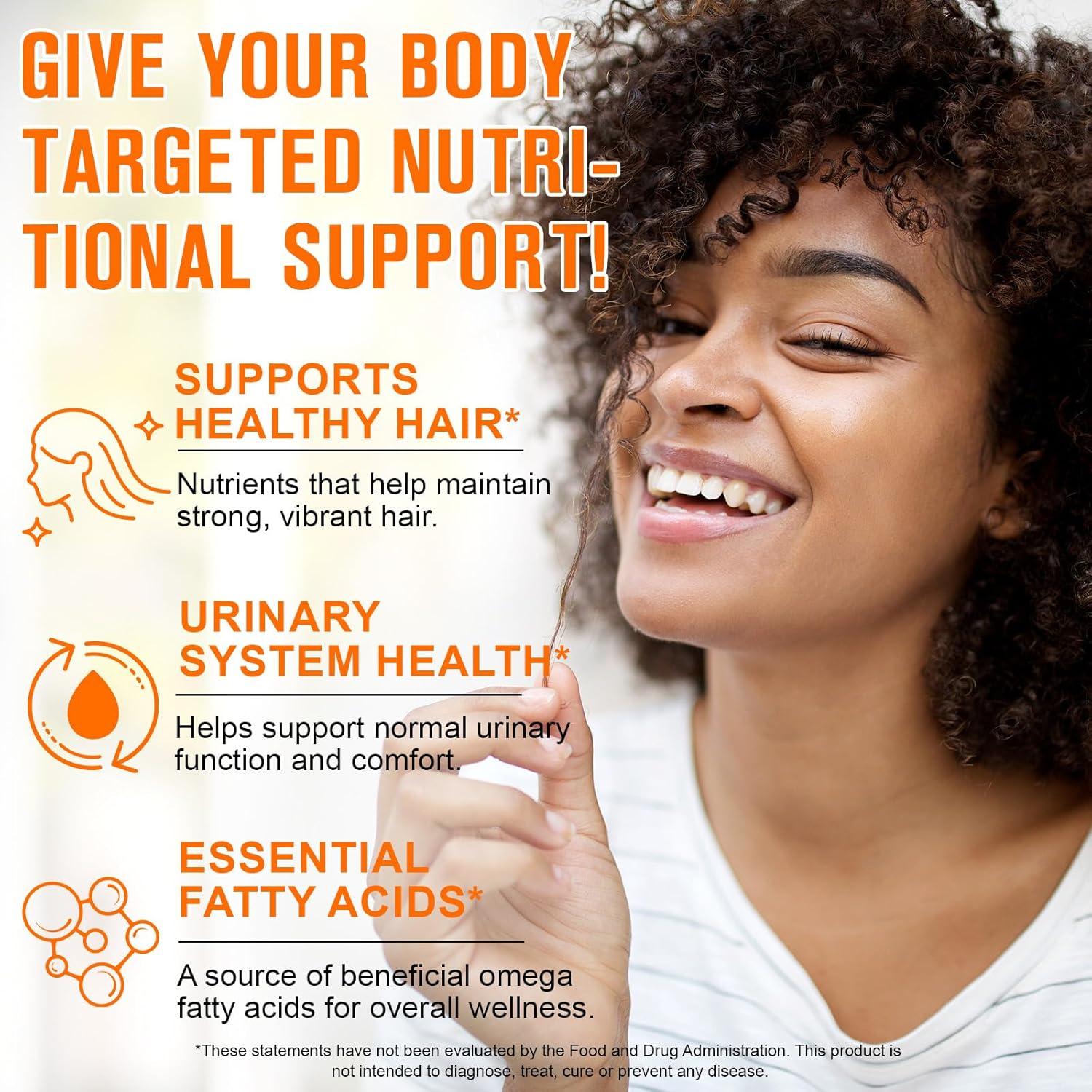 Aceite de Semilla de Calabaza 1000mg con Saw Palmetto 300 Softgels