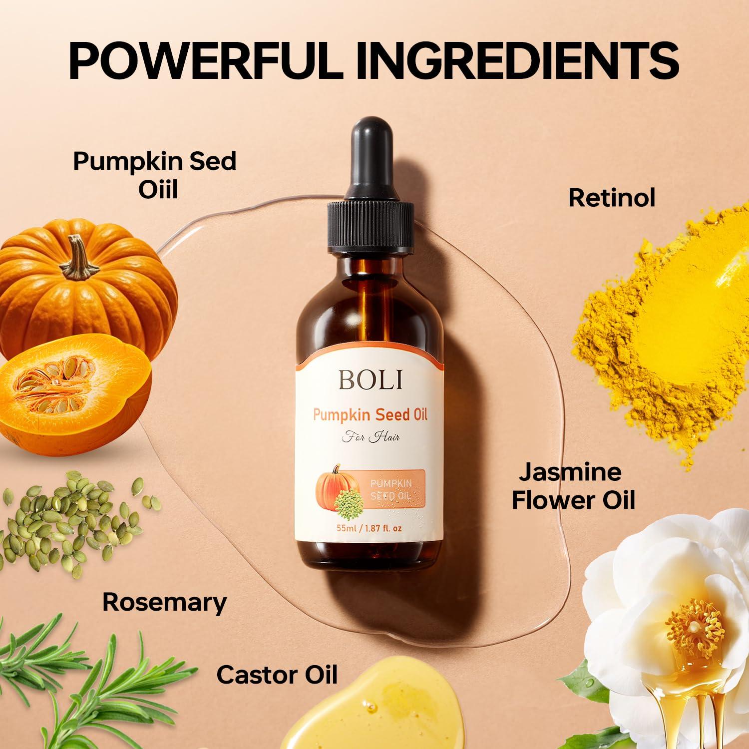 Aceite de Semilla de Calabaza BOLI 55.6 ml - Hidratante Cabello