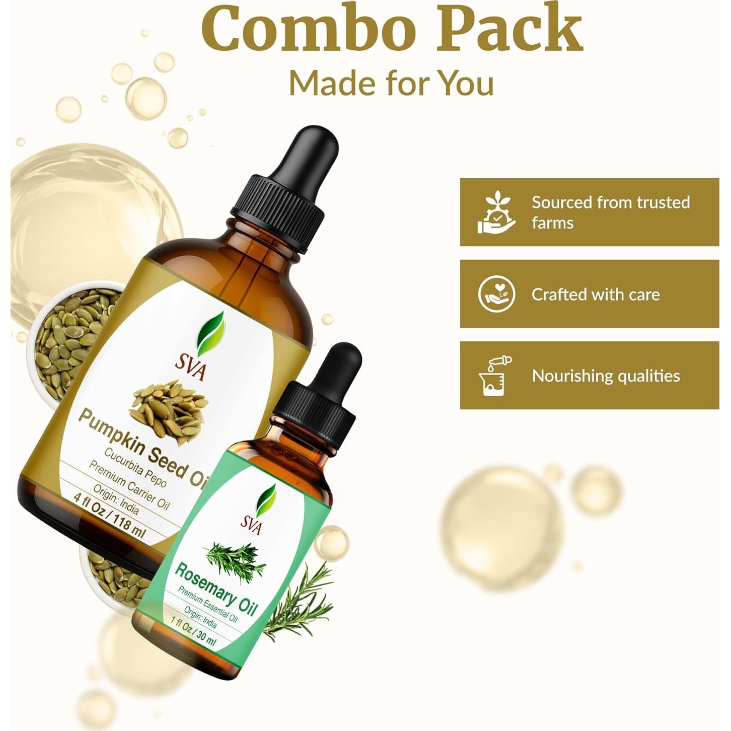 Combo Aceite Semilla de Calabaza 118 ml + Romero 30 ml SVA