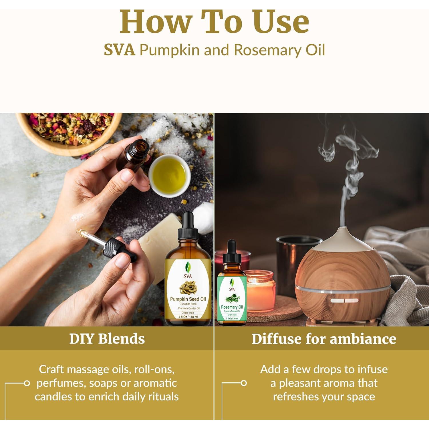 Combo Aceite Semilla de Calabaza 118 ml + Romero 30 ml SVA