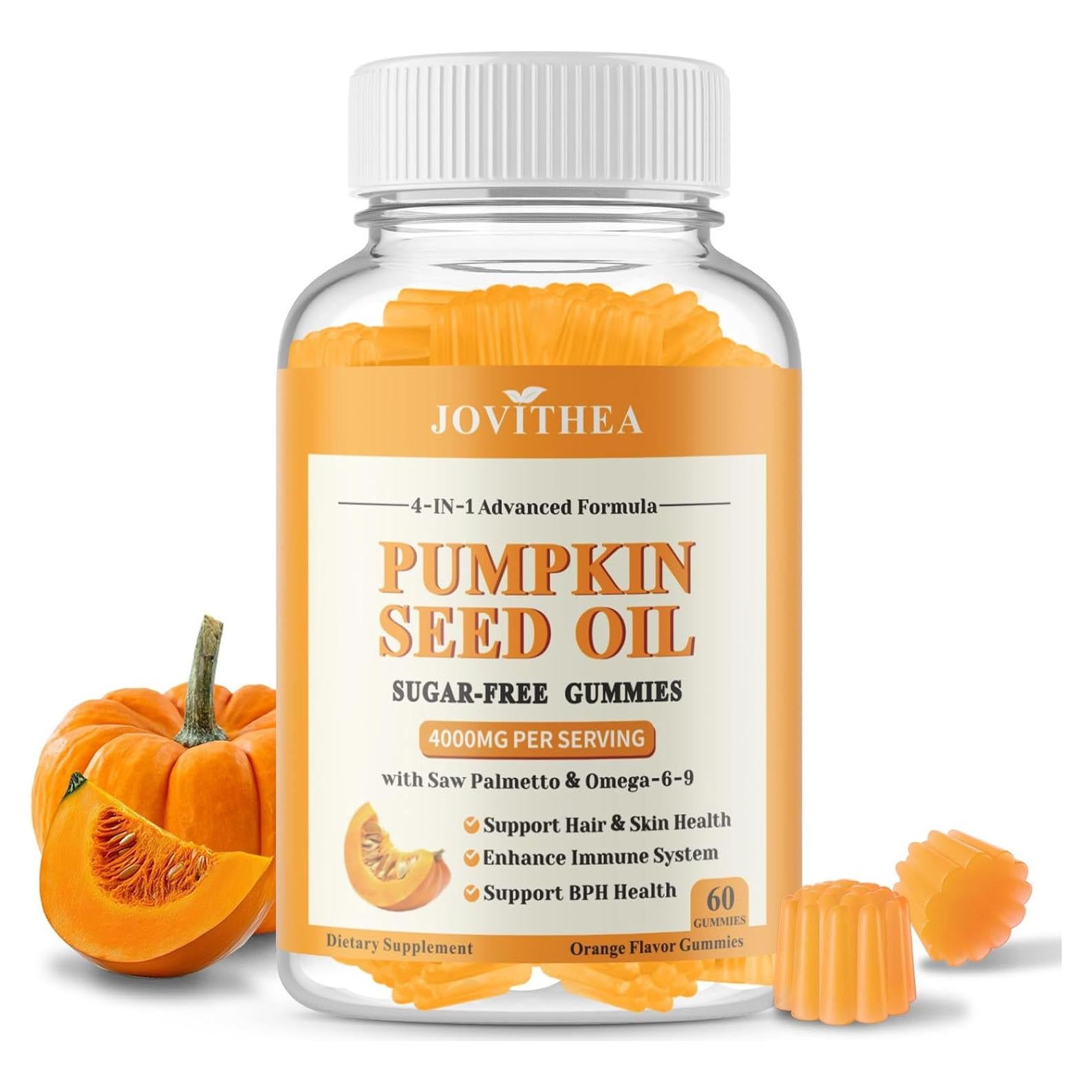 Gomitas de Aceite de Semilla de Calabaza JOVITHEA 60 Unidades