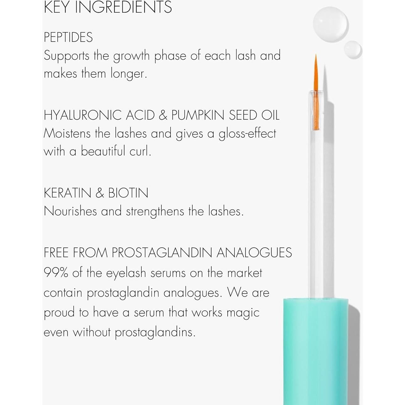 Suero para Pestañas SWEED 3 ml | Vegano, Libre de Crueldad, Biotina