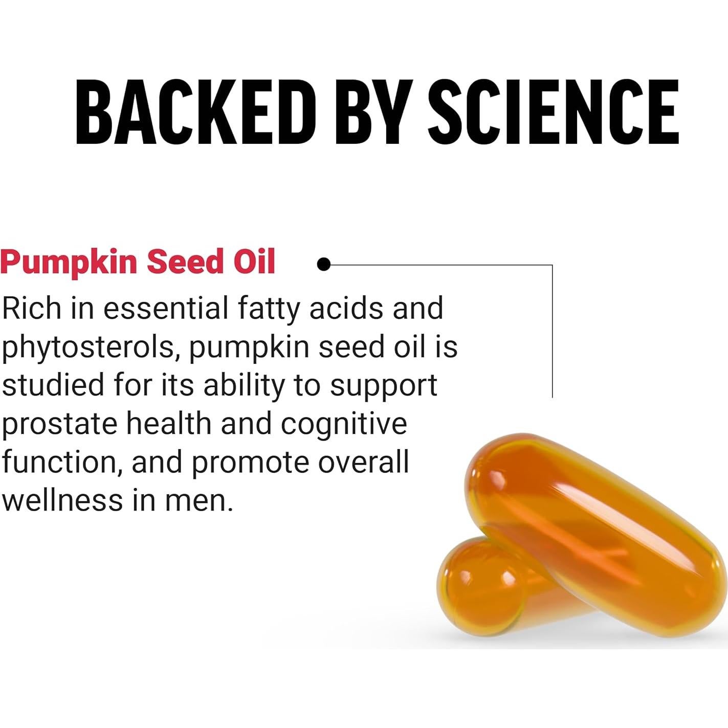 Cápsulas de Aceite de Semilla de Calabaza Force Factor 100 Gelatinas