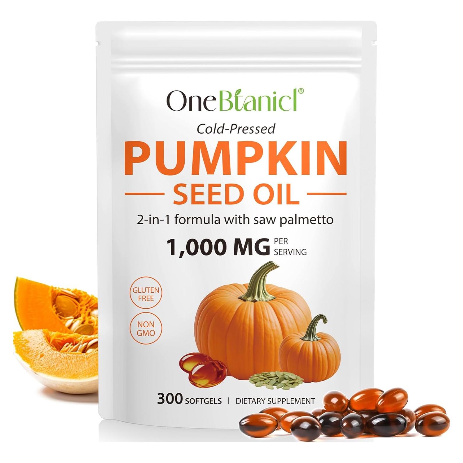 Cápsulas de Aceite de Semilla de Calabaza FANSHI 1000mg 300 Softgels