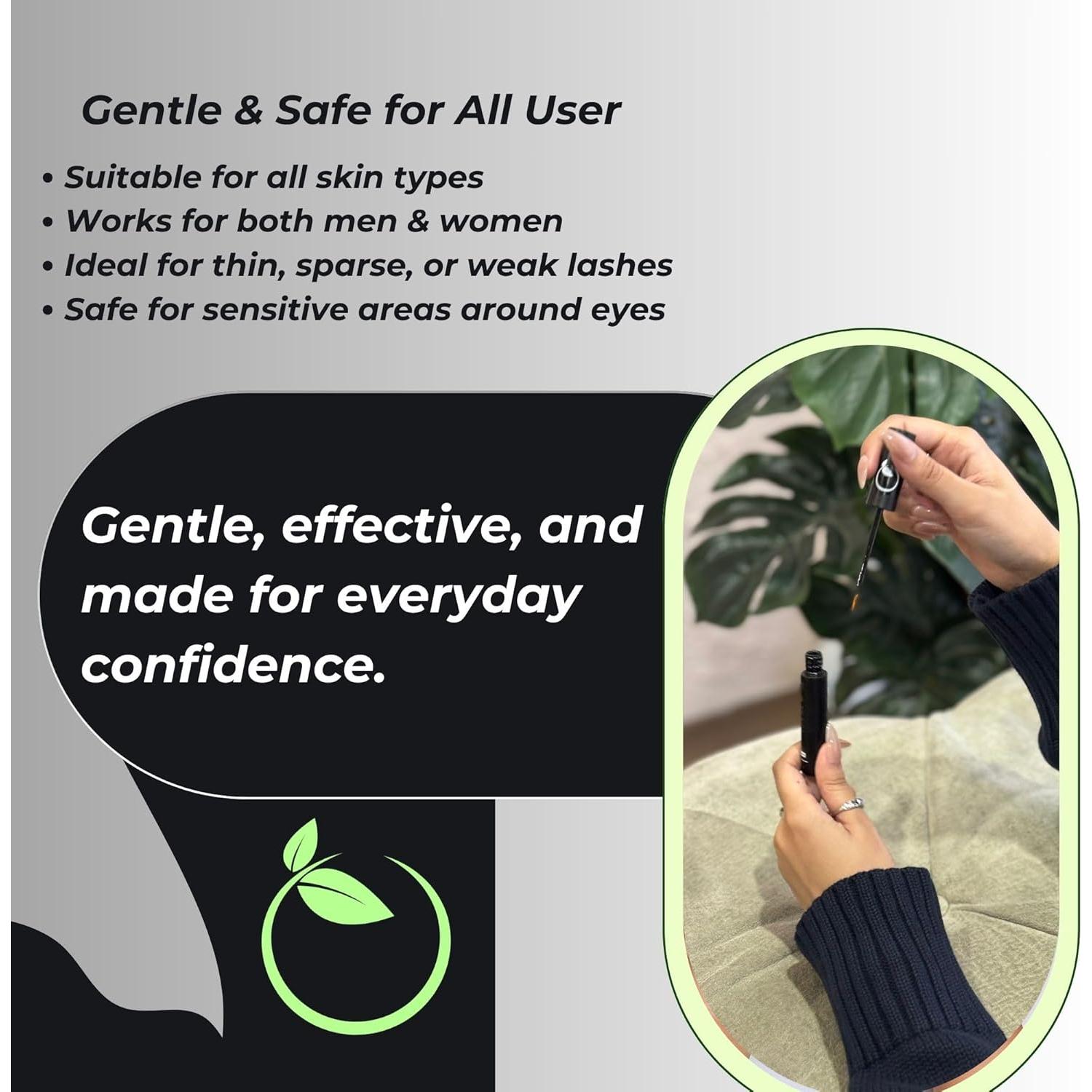 Aceite Crecimiento Pestañas y Cejas SARQI 10 ml Natural