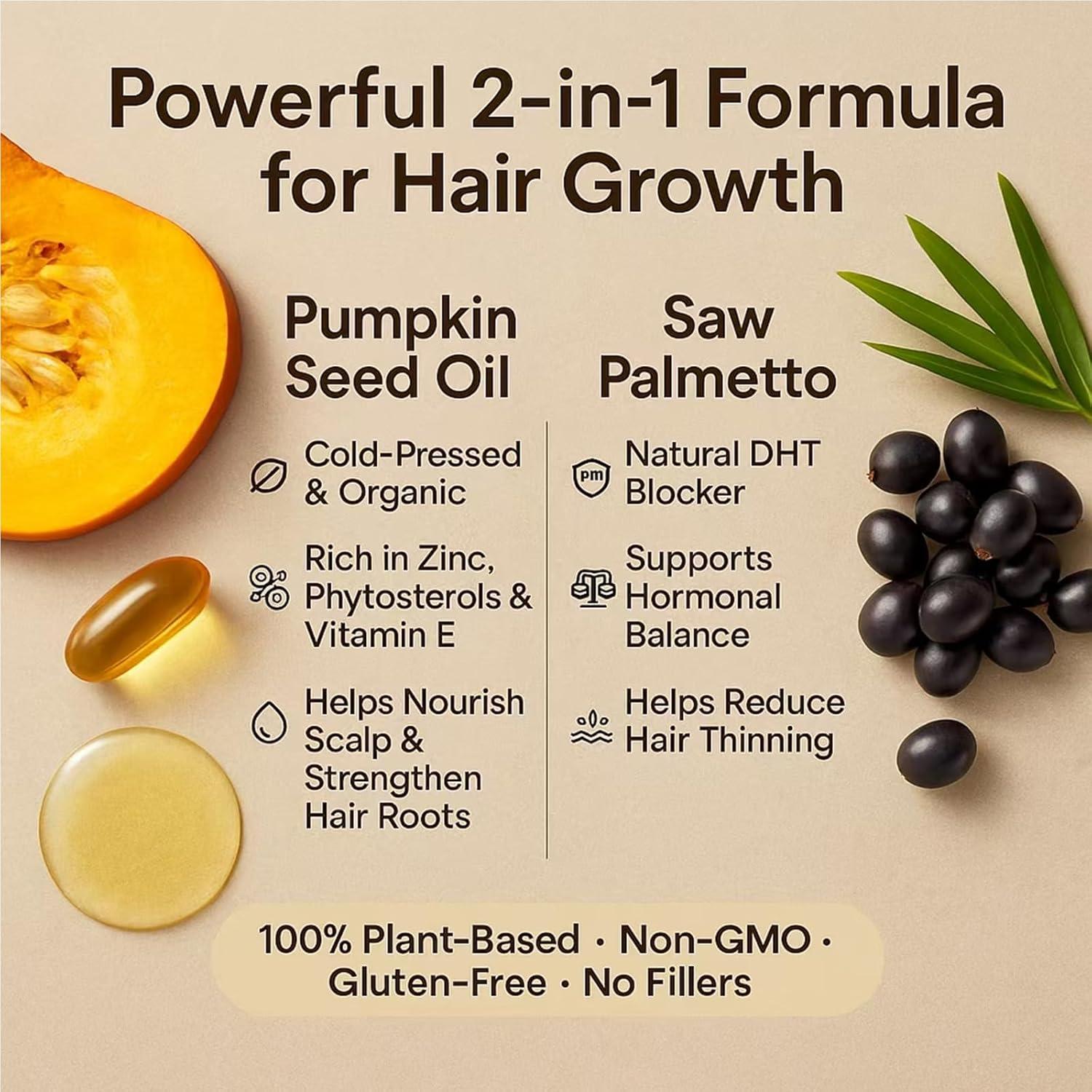 Aceite de Semilla de Calabaza Ovela 3000mg con Saw Palmetto - 300 Softgels