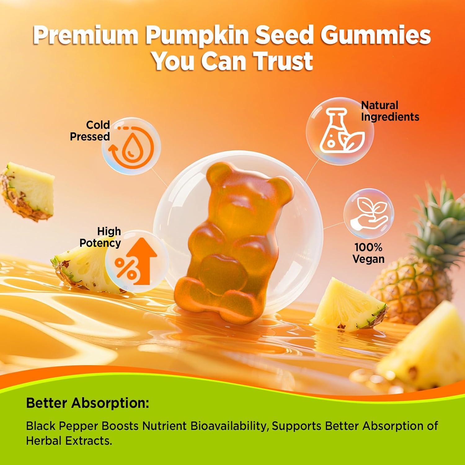 Gomitas de Aceite de Semilla de Calabaza Natisland 60 Unidades