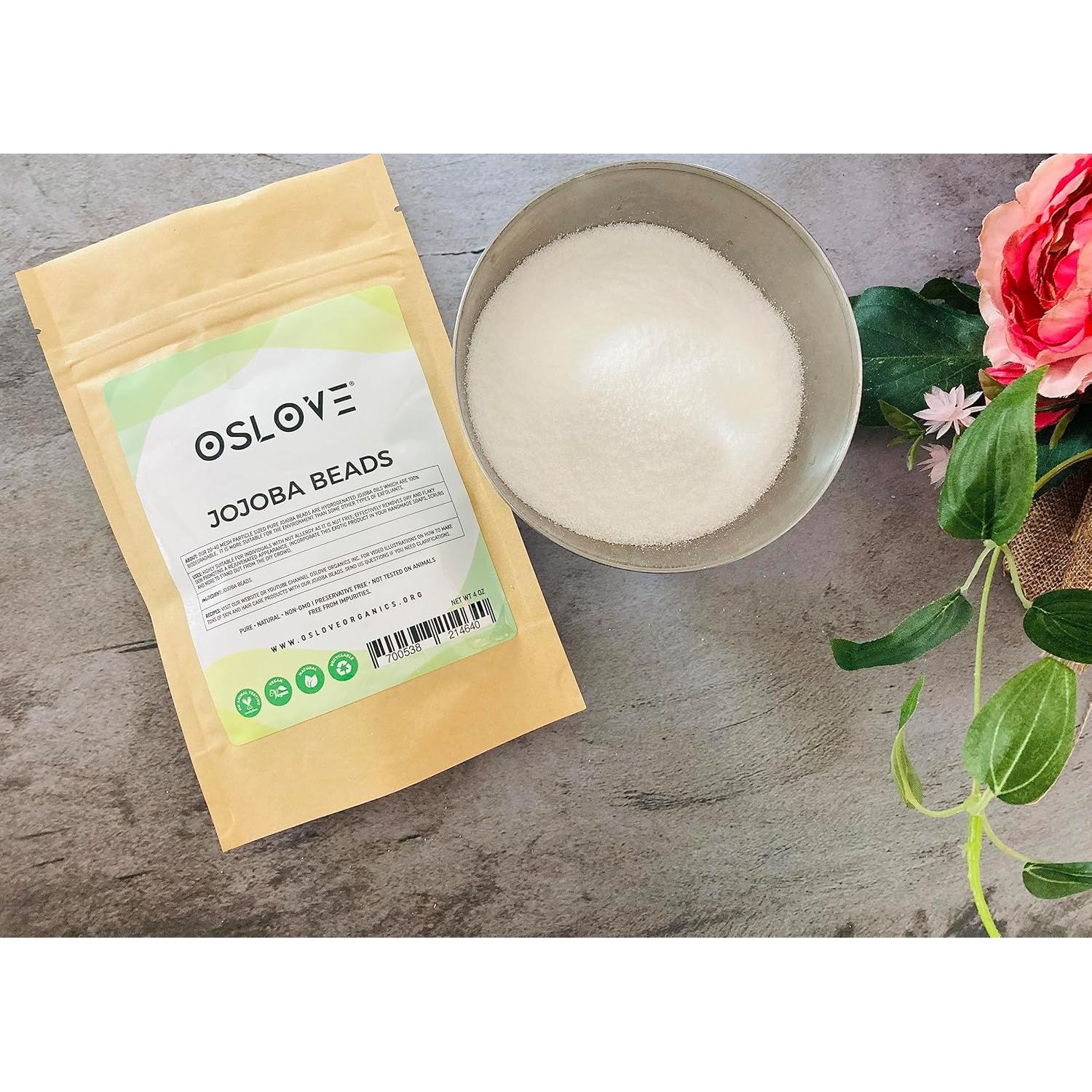 Perlas de Jojoba Puras Oslove Organics 113.4g Exfoliantes