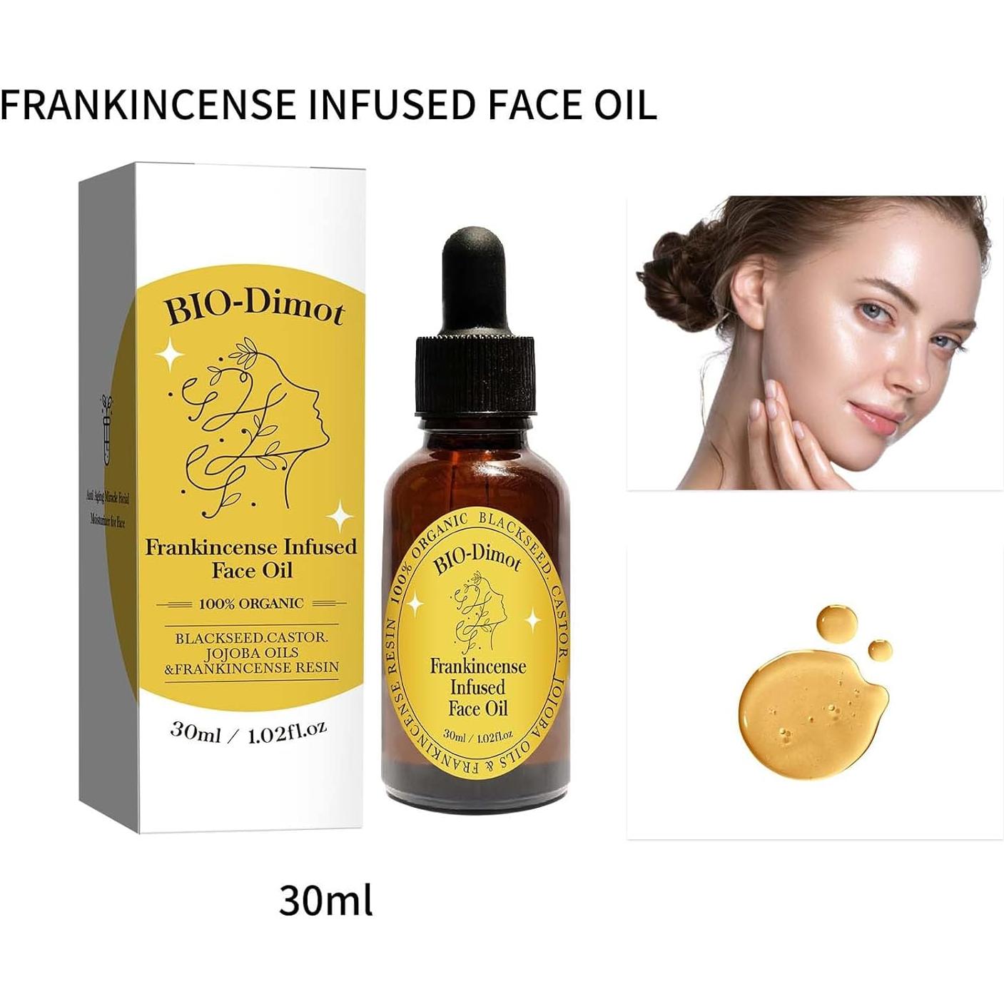 Aceite Facial Antienvejecimiento GHTPJ 30 ml con Incienso y Jojoba