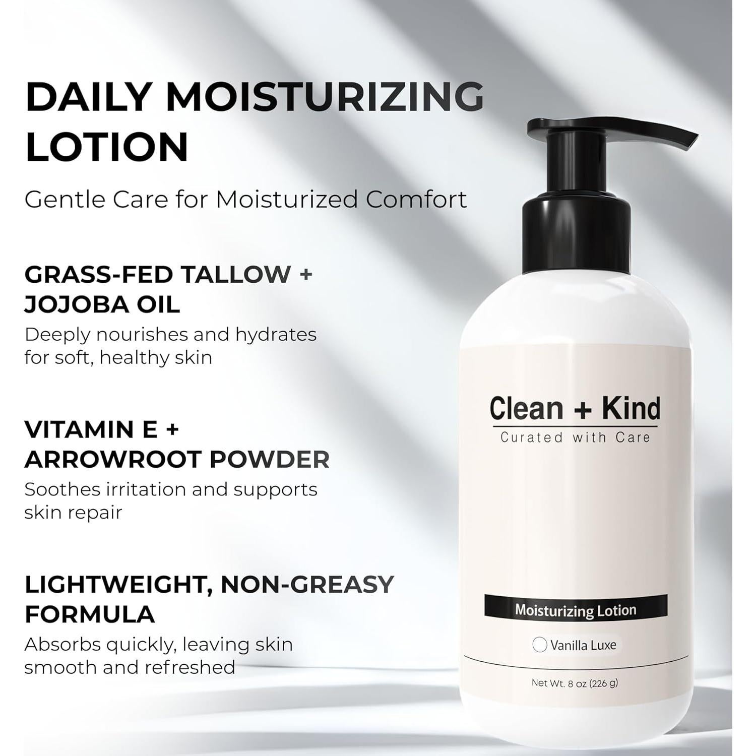 Loción Corporal Hidratante Clean + Kind 227 g Vainilla