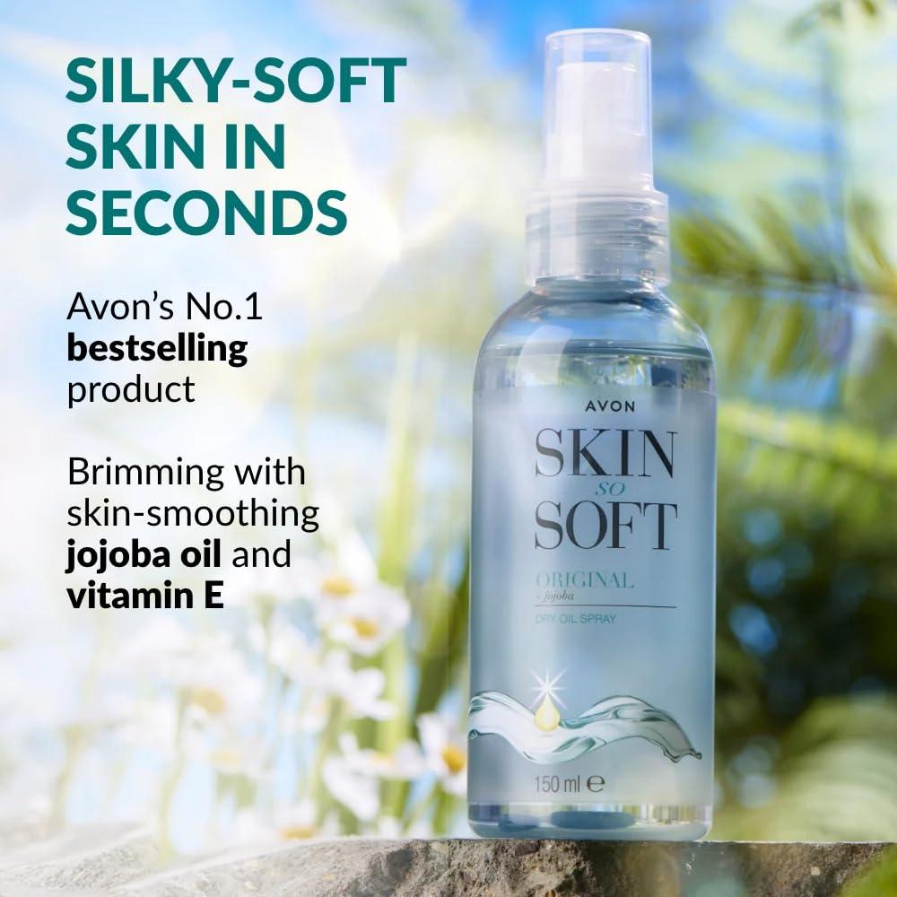 Spray de Aceite Seco Avon Skin So Soft 150 ml Paquete de 2