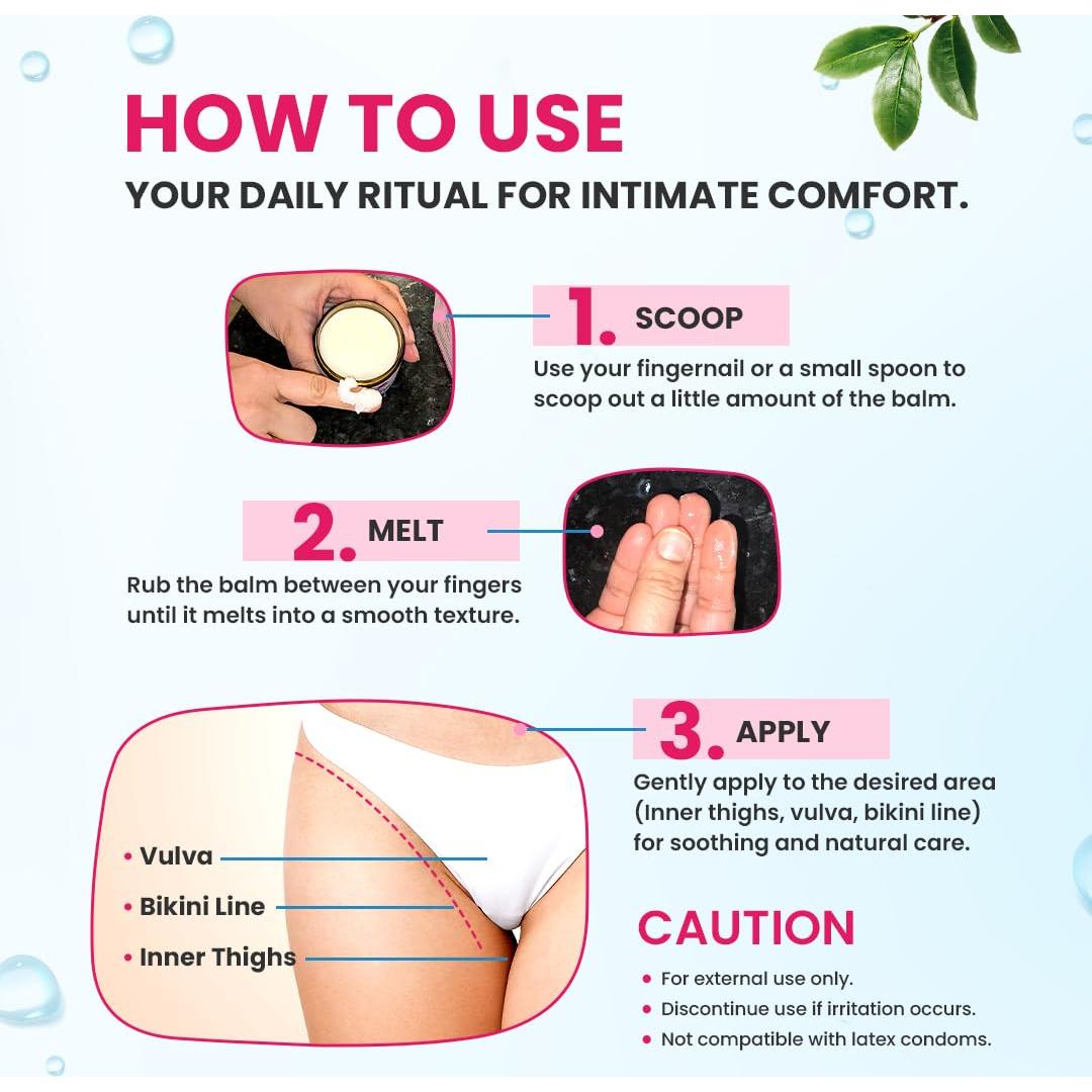 Bálsamo Vulvar Natruveda 10g - Hidratante Femenino Sin Fragancia y Sándalo Rosa