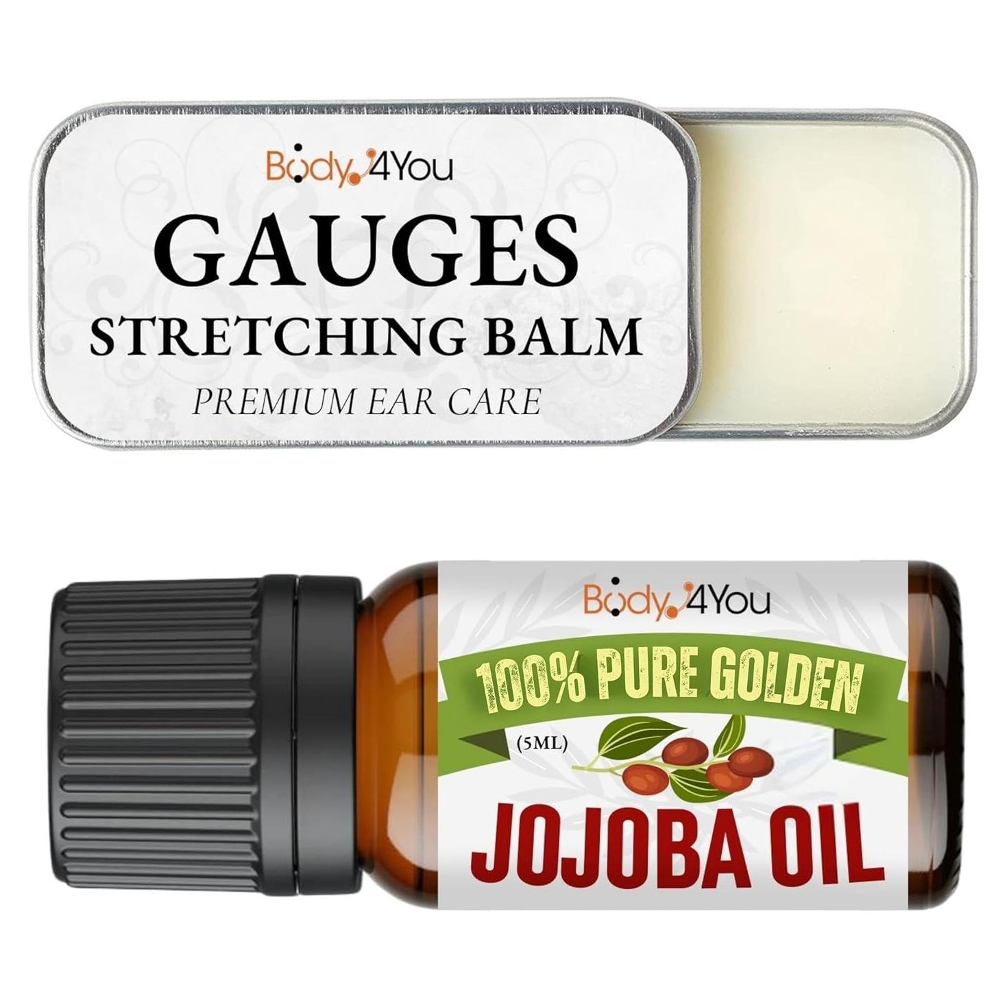 Kit de Cuidado Post-Piercing BodyJ4You - Balsamo y Aceite Jojoba