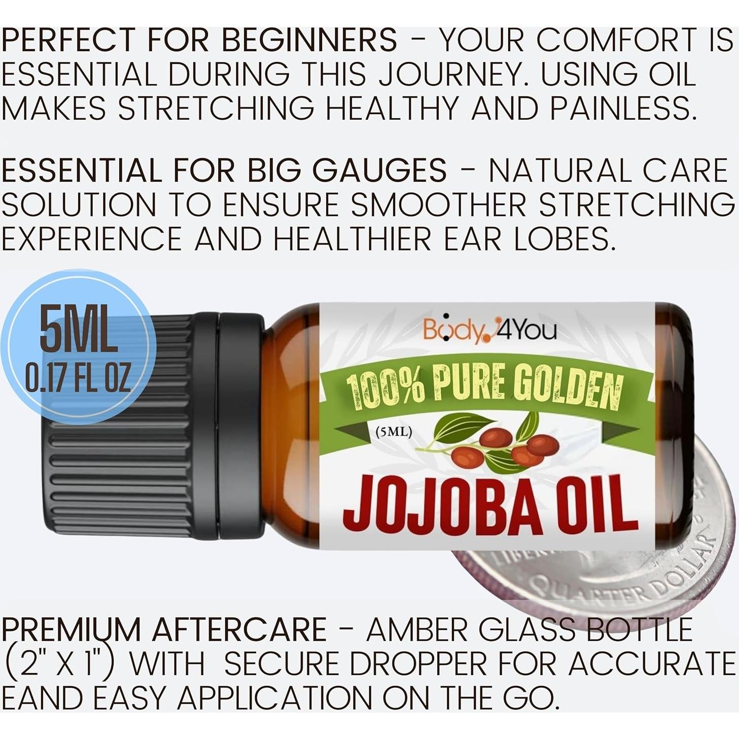 Kit de Cuidado Post-Piercing BodyJ4You - Balsamo y Aceite Jojoba