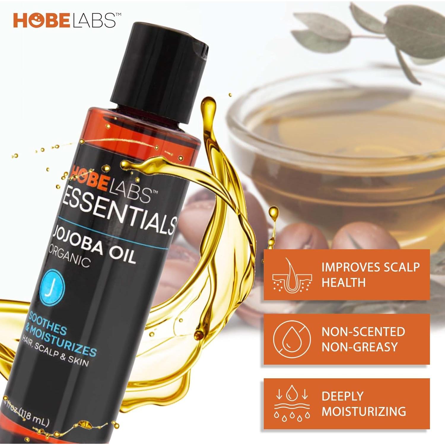 Aceite de Jojoba Puro Hobe Labs 118 ml Hidratante Corporal