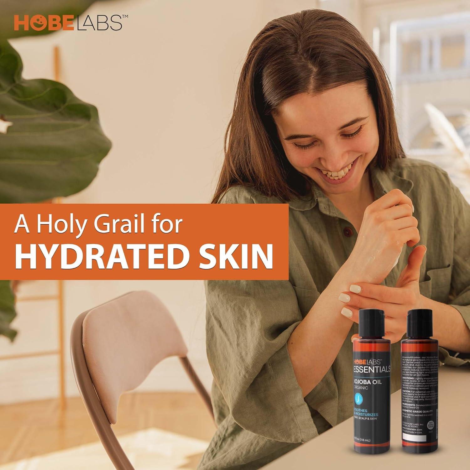 Aceite de Jojoba Puro Hobe Labs 118 ml Hidratante Corporal