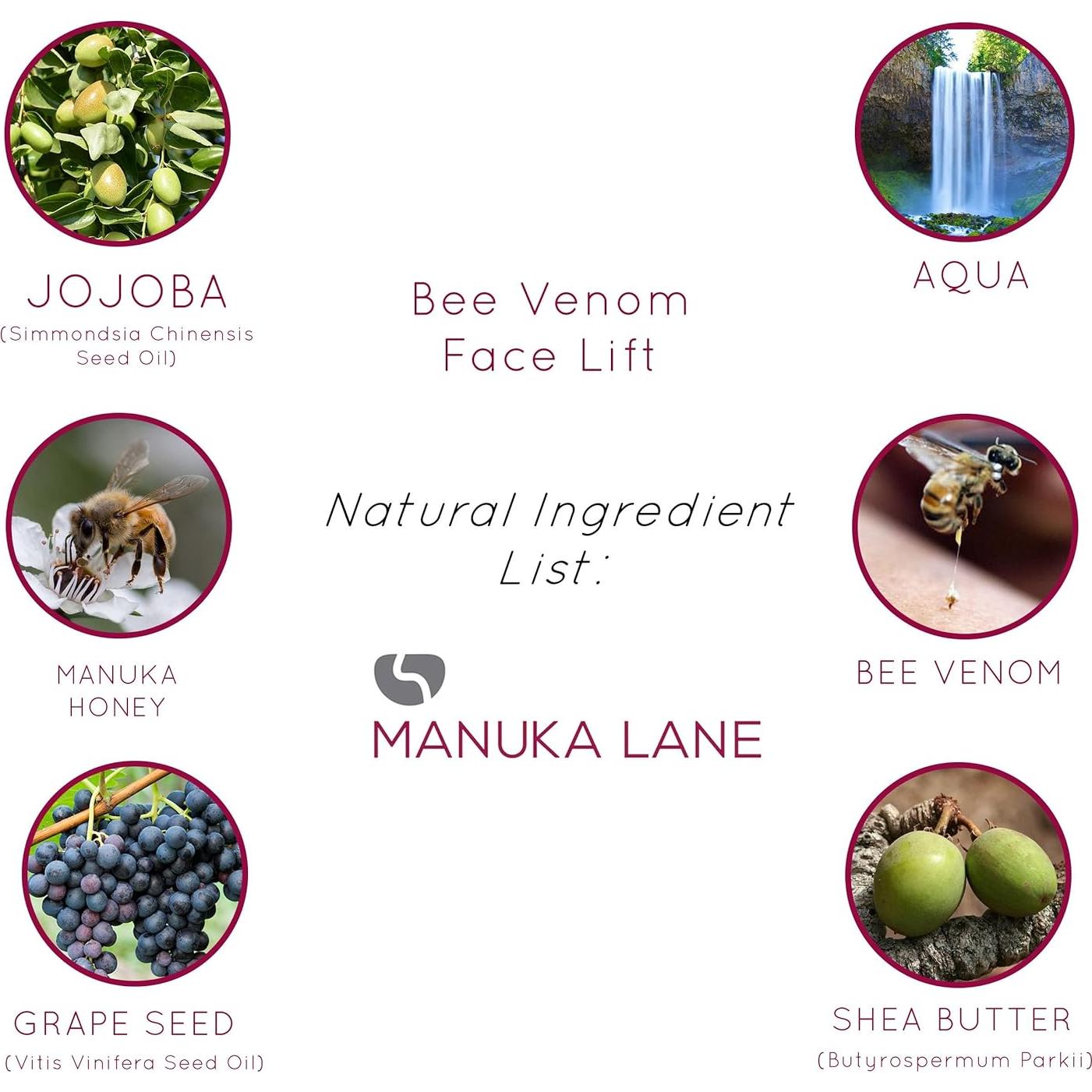 Crema Lifting Facial Manuka Lane 50 ml con Veneno de Abeja