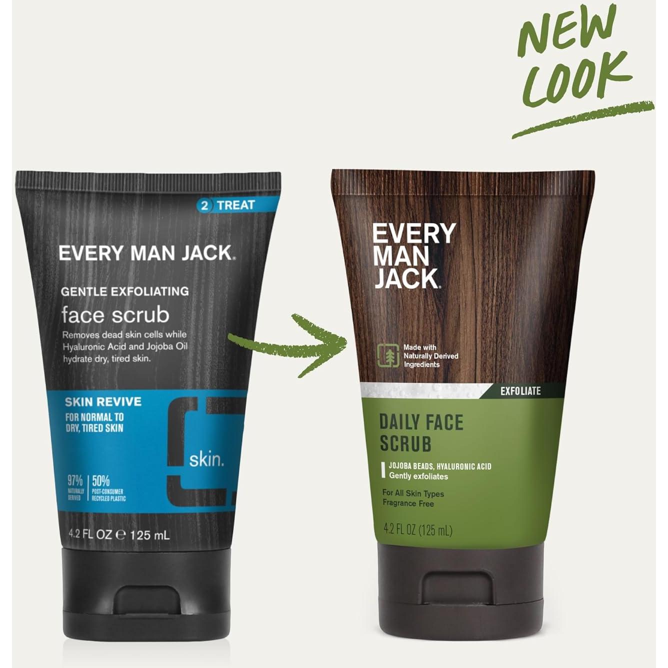 Exfoliante Facial Suave Every Man Jack 119g - Hidratante y Revitalizante