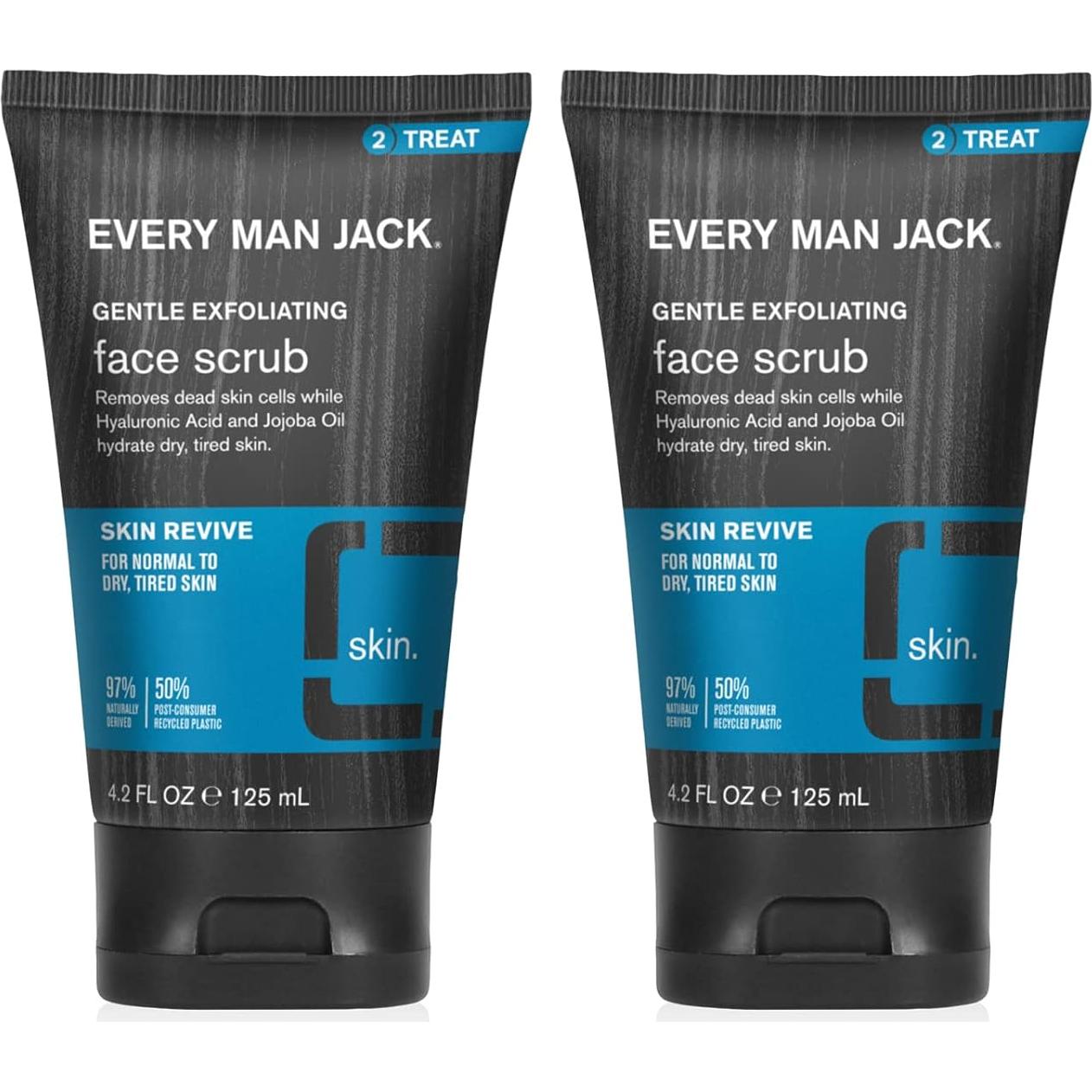 Exfoliante Facial Suave Every Man Jack 119g - Hidratante y Revitalizante