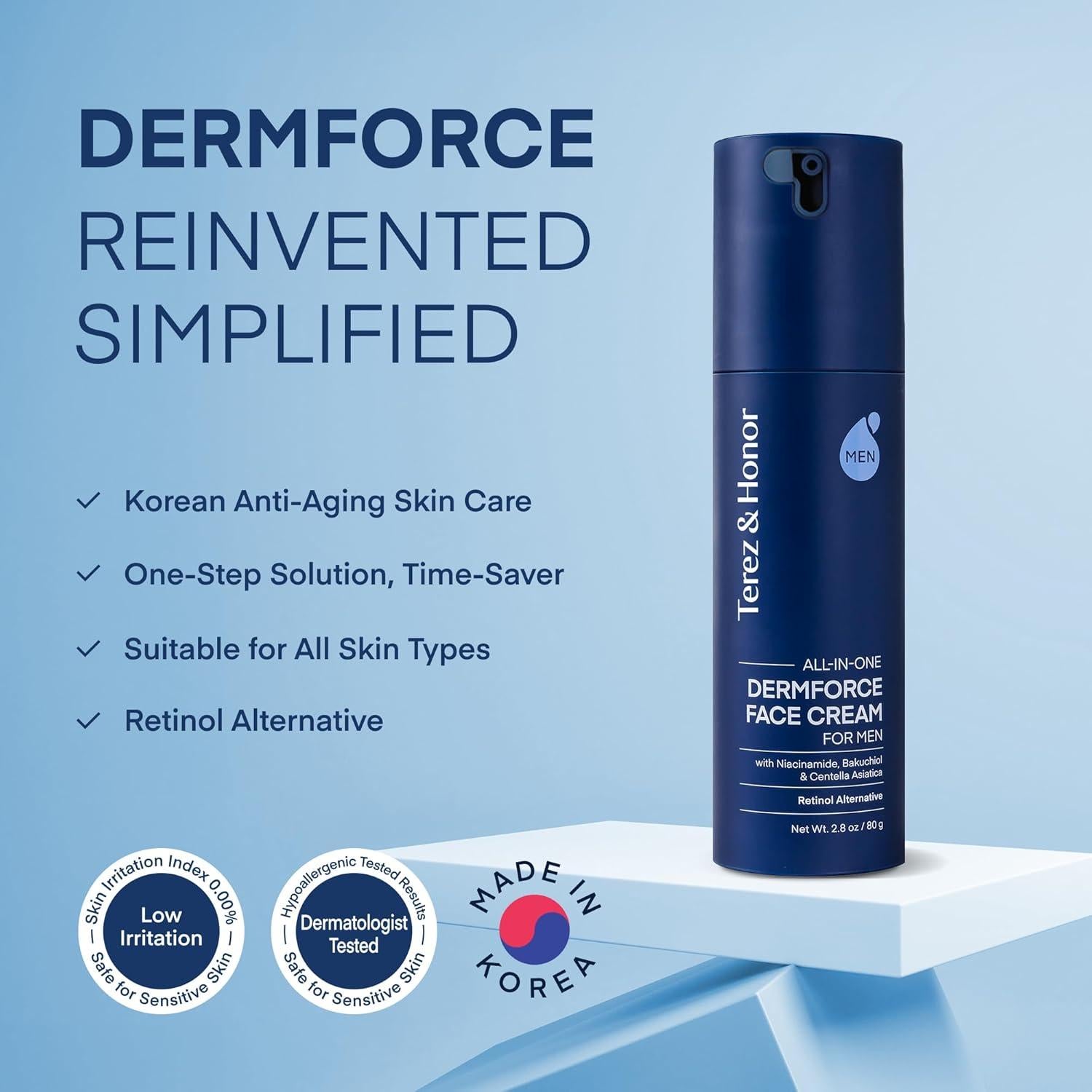 Crema Facial Hidratante Terez & Honor 6-en-1 para Hombres 159.9g