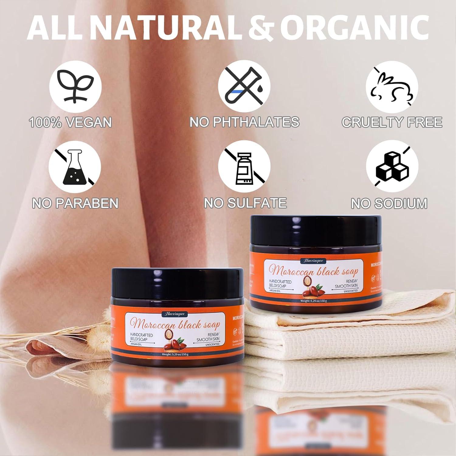 Jabón Negro Marroquí Hoveimpee Orgánico 150 g - Hidratante