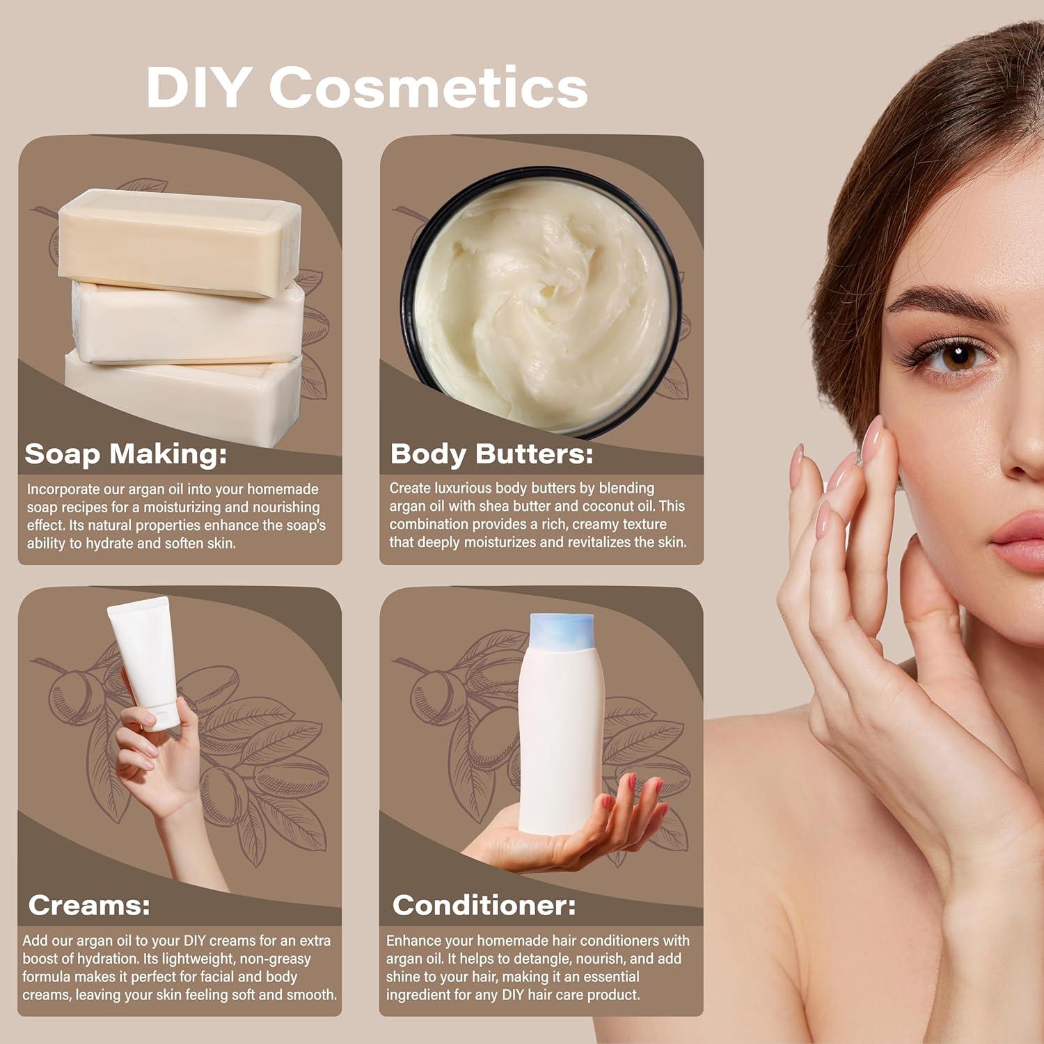 Aceite de Argán 946 ml Plant Guru - 100% Puro, Hidratante