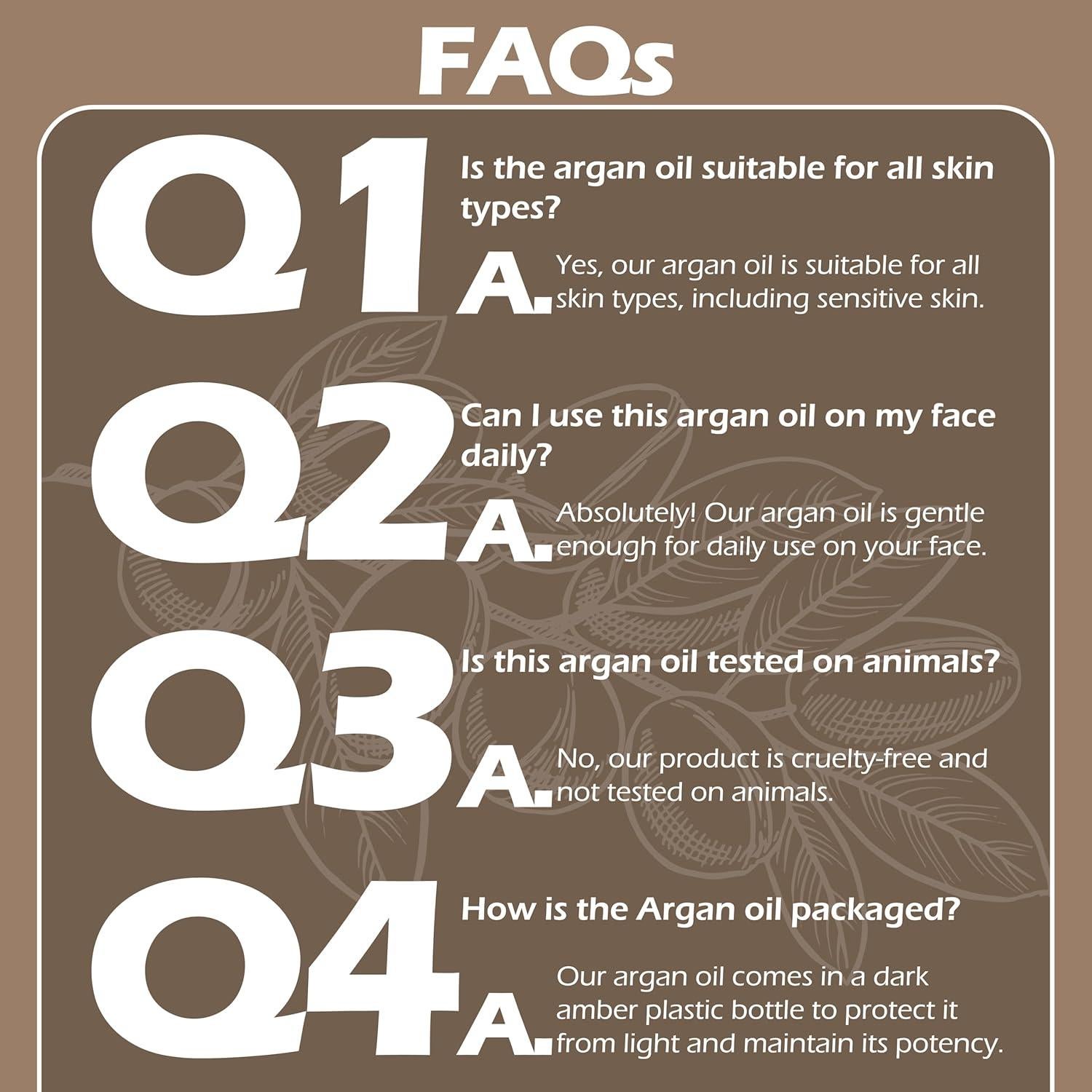 Aceite de Argán 946 ml Plant Guru - 100% Puro, Hidratante