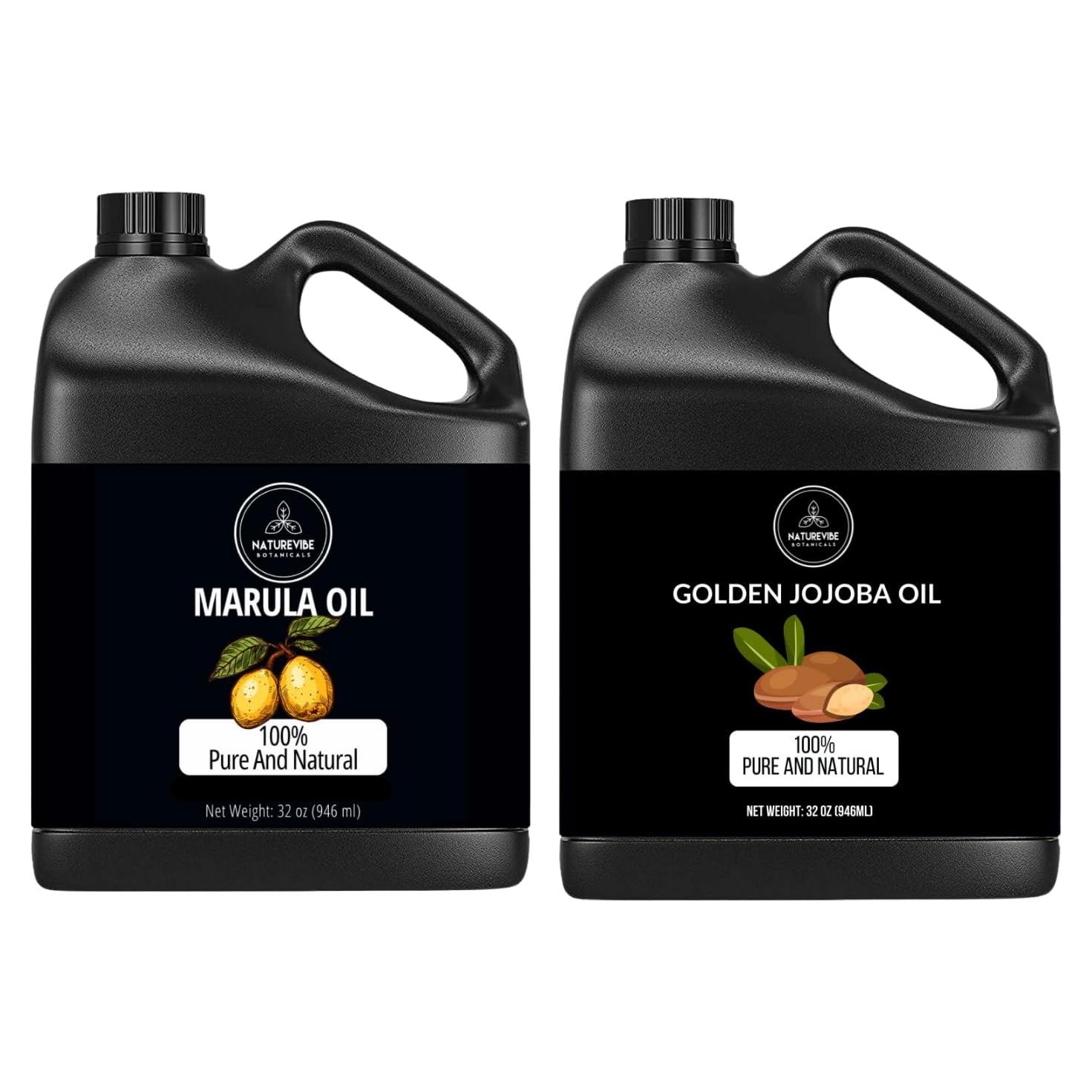 Combo Aceite de Marula y Jojoba Naturevibe 946ml cada uno
