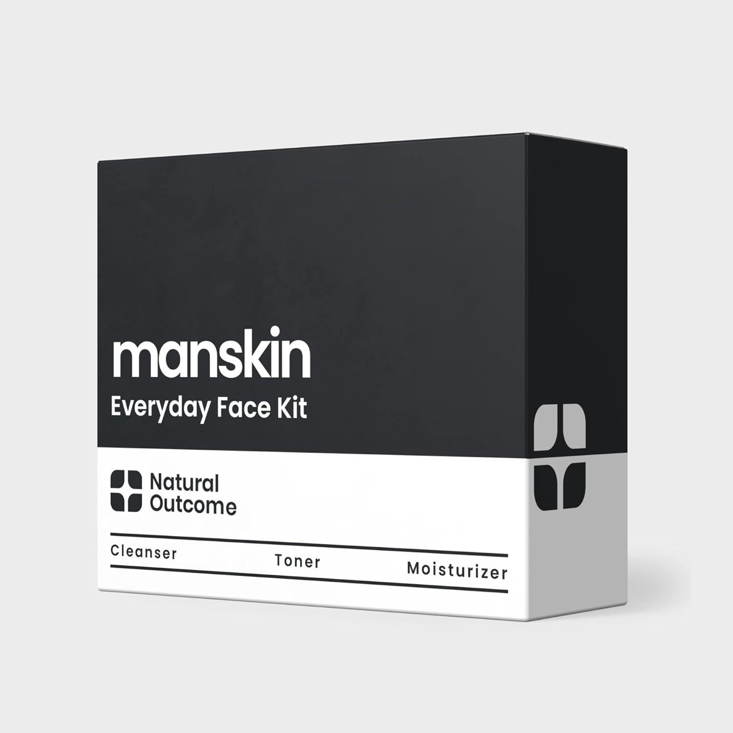 Kit de Cuidado Facial para Hombres Natural Outcome - 3 Pasos