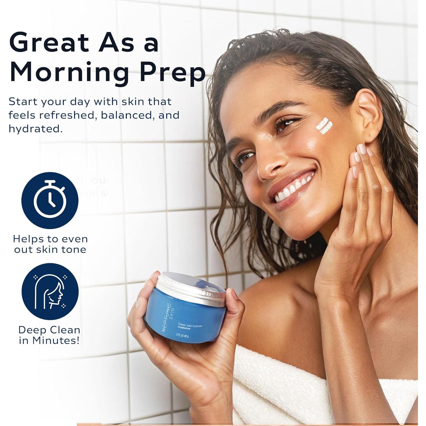 Paquete de Cuidado de la Piel Neptune 3 Piezas - Limpiador, Hidratante y Exfoliante Natural