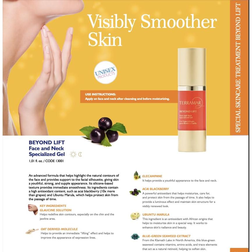 Gel Reafirmante Terramar Beyond Lift 30ml - Antienvejecimiento