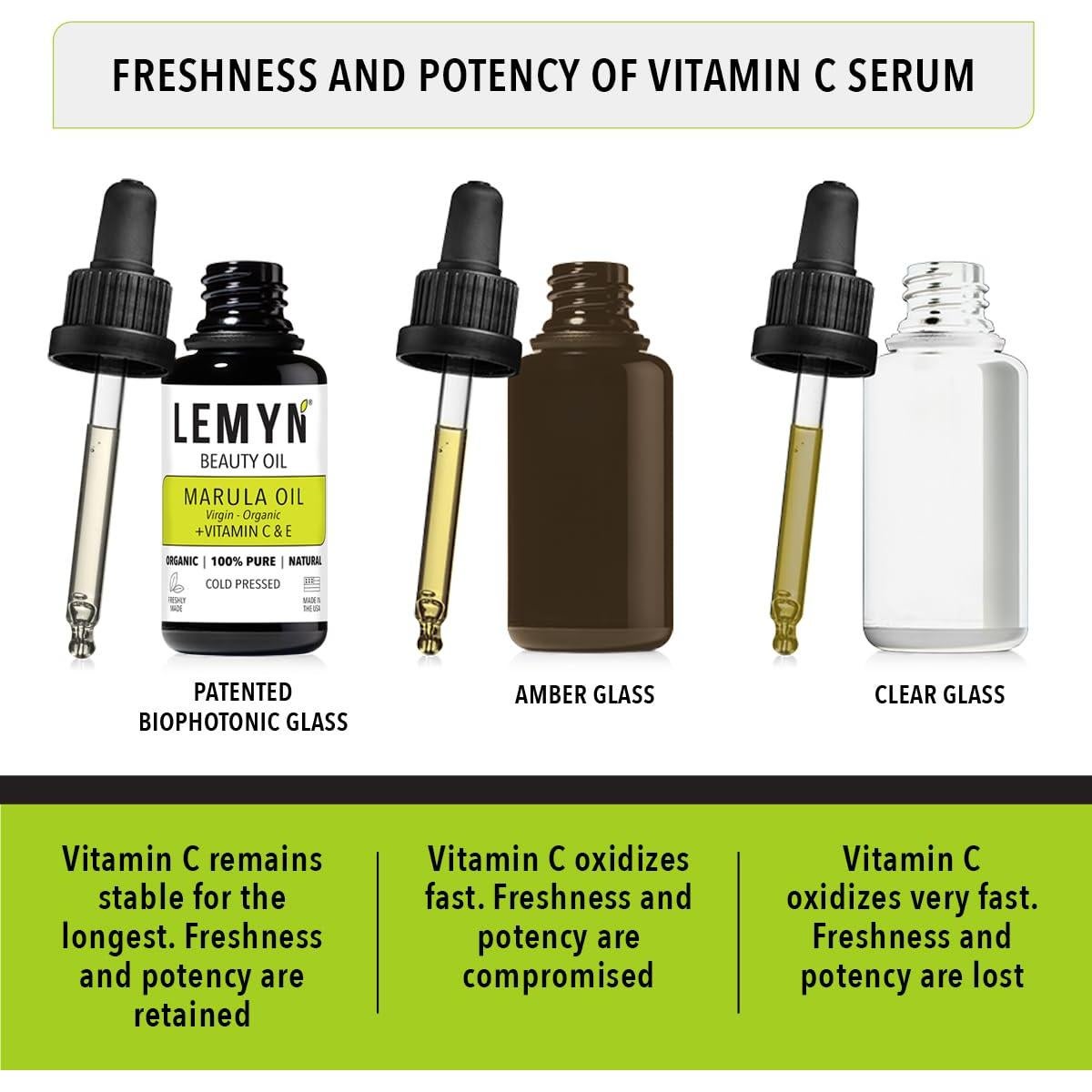 Aceite Facial de Marula Virgen Lemyn Organics 15 ml - Hidratante Antienvejecimiento