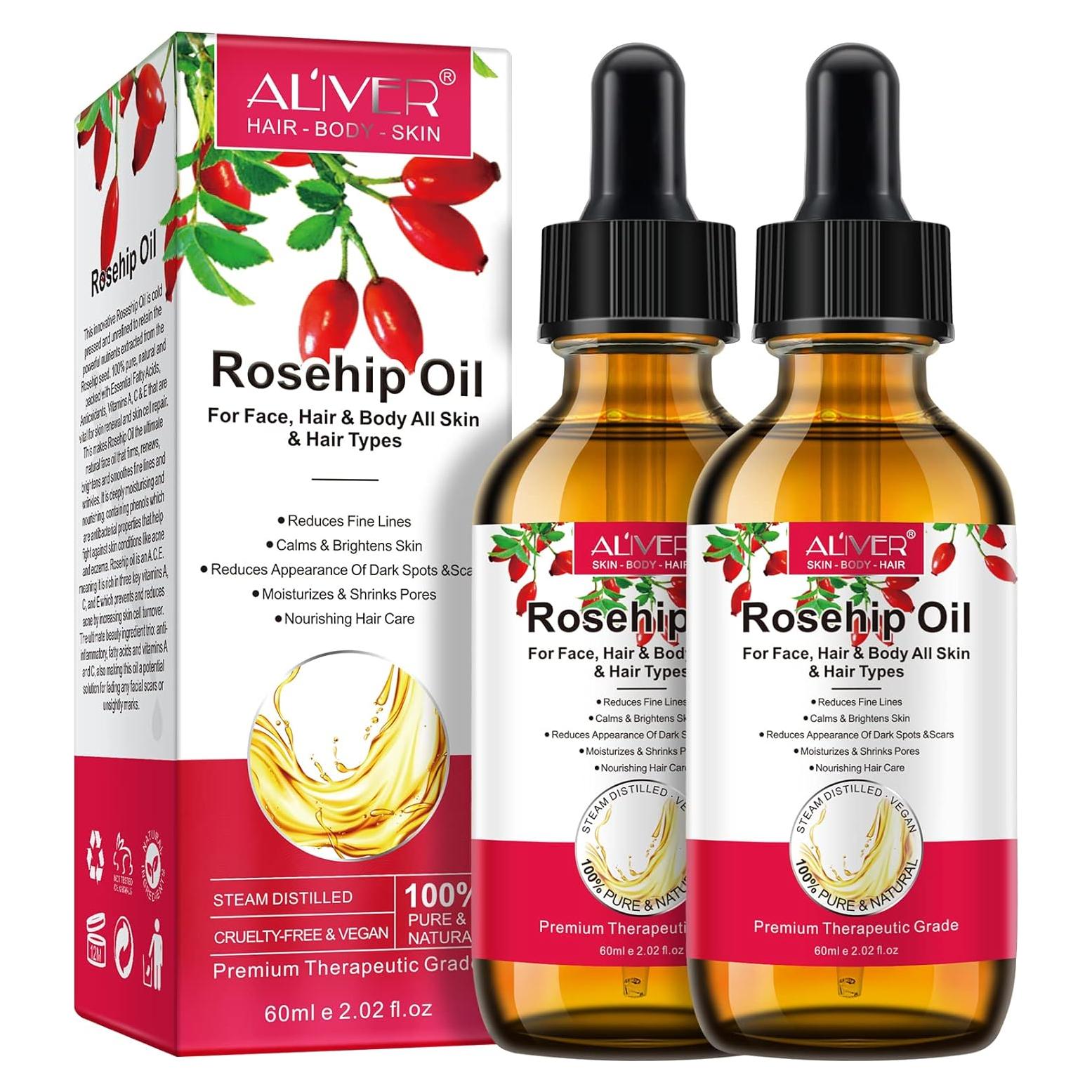 Aceite de Rosa Mosqueta Orgánico 100% Puro - 2 Piezas