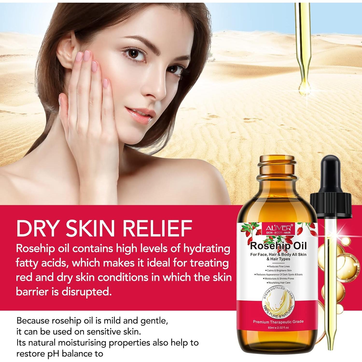 Aceite de Rosa Mosqueta Orgánico 100% Puro - 2 Piezas