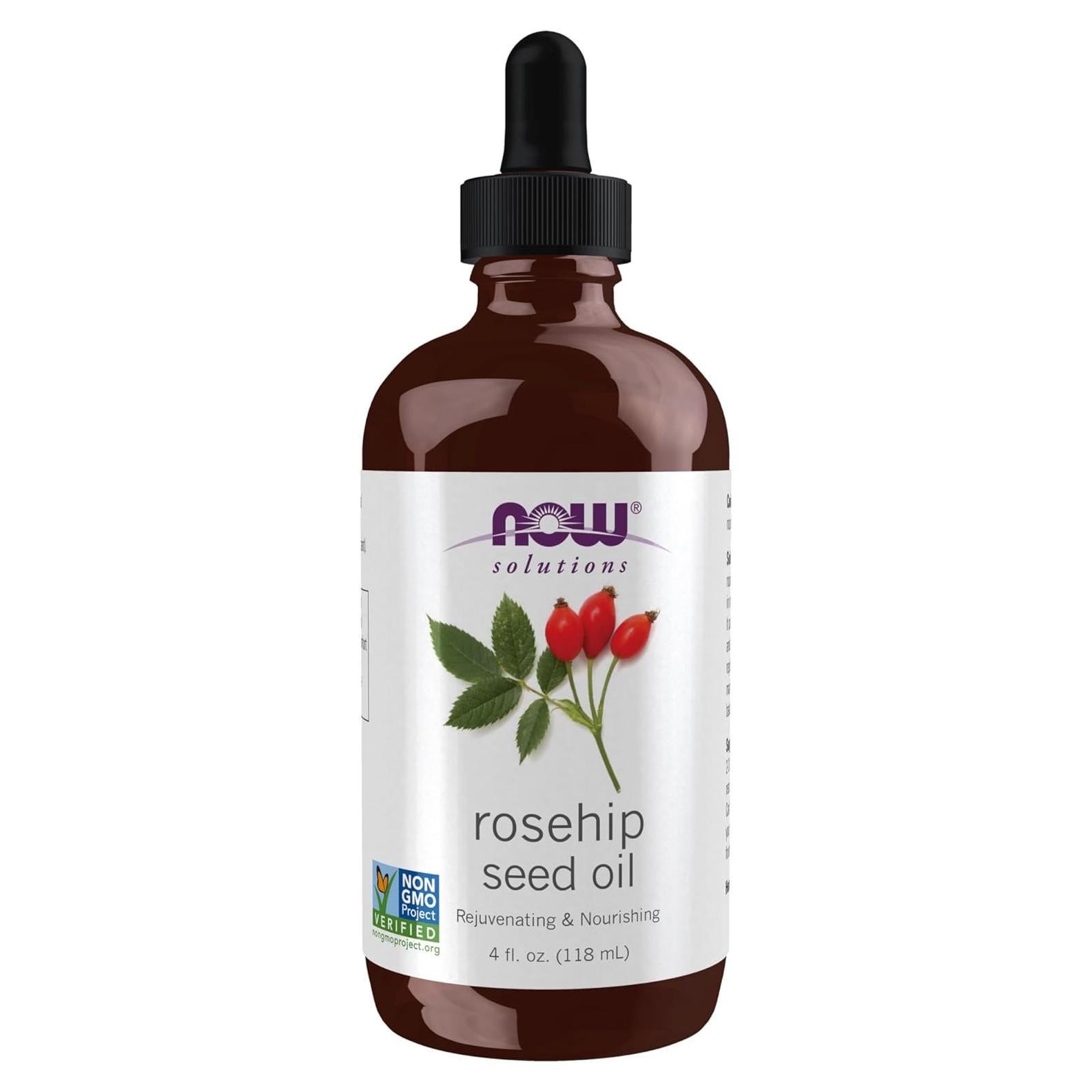 Aceite de Semilla de Rosa Mosqueta NOW 100% Puro 200g