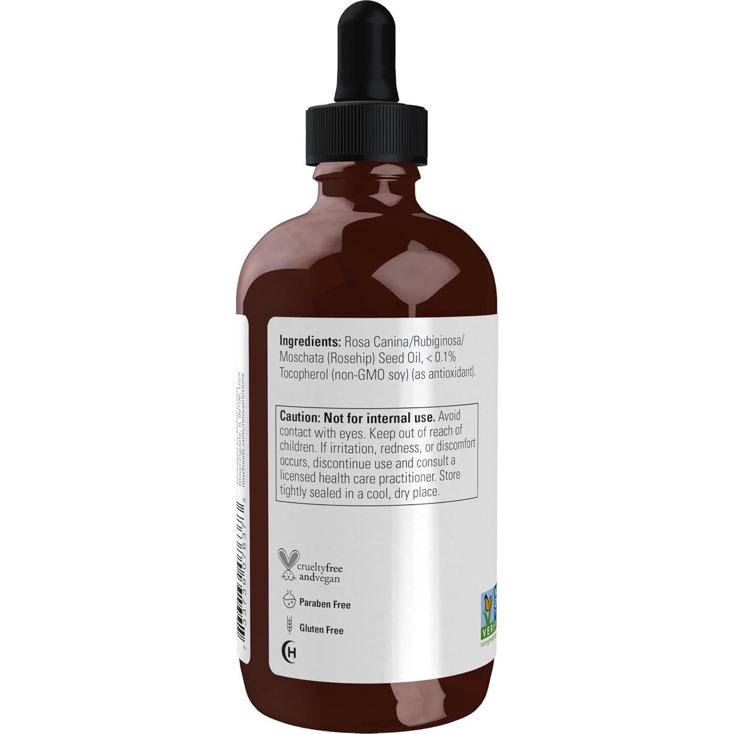 Aceite de Semilla de Rosa Mosqueta NOW 100% Puro 200g