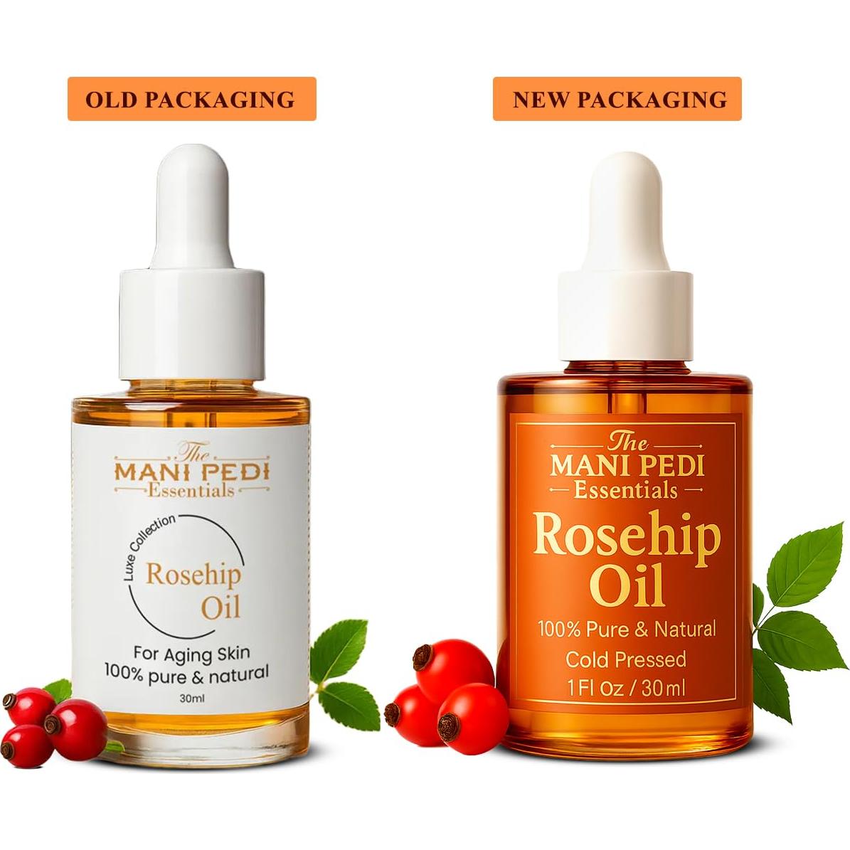 Aceite de Rosa Mosqueta 100% Puro y Orgánico 29.57 ml