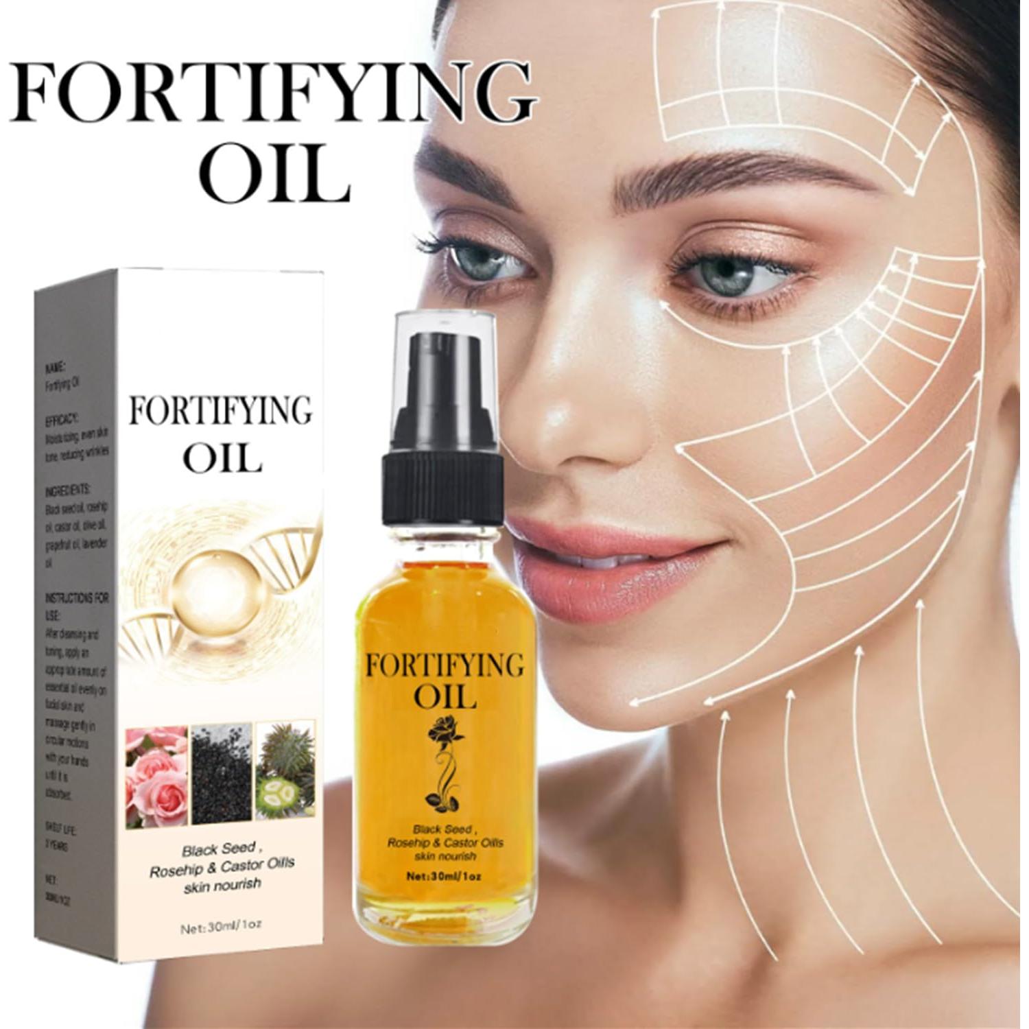 Suero Facial Orgánico 3Pcs - Aceite de Rosa Mosqueta, Ricino y Semilla Negra 30ml