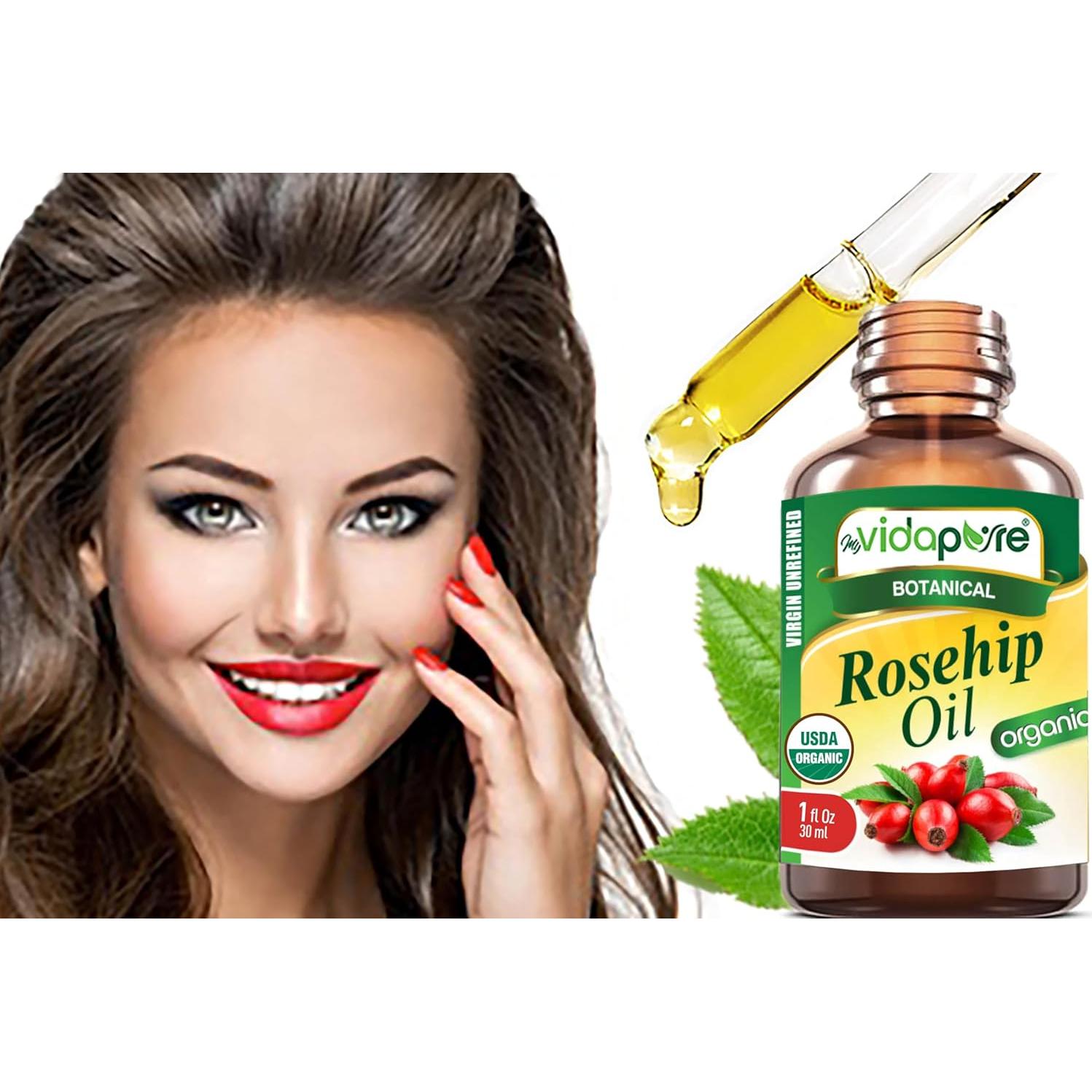 Aceite de Rosa Mosqueta Orgánico myVidaPure 14.79 ml Puro Virgen