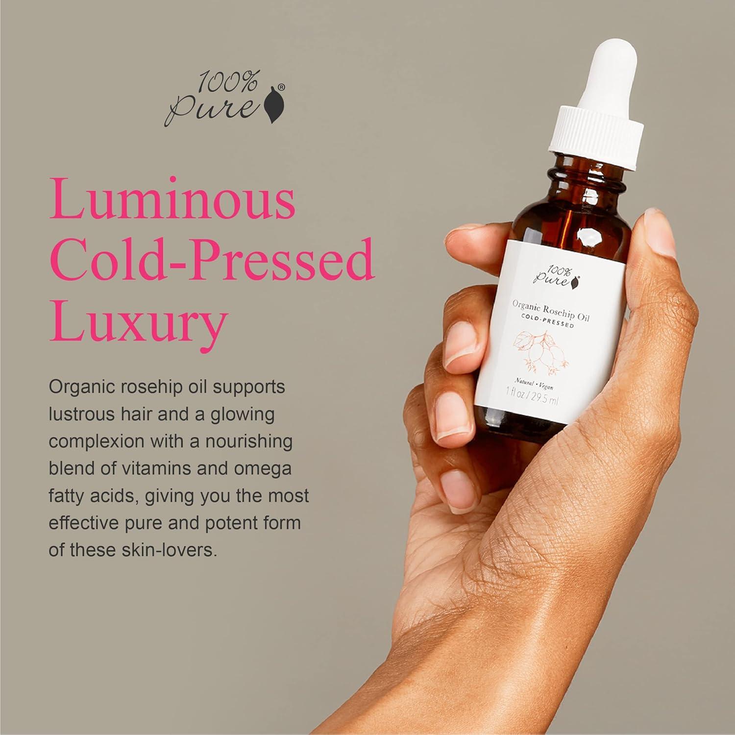 Aceite de Rosa Mosqueta Orgánico 100% Puro 28.35g Hidratante