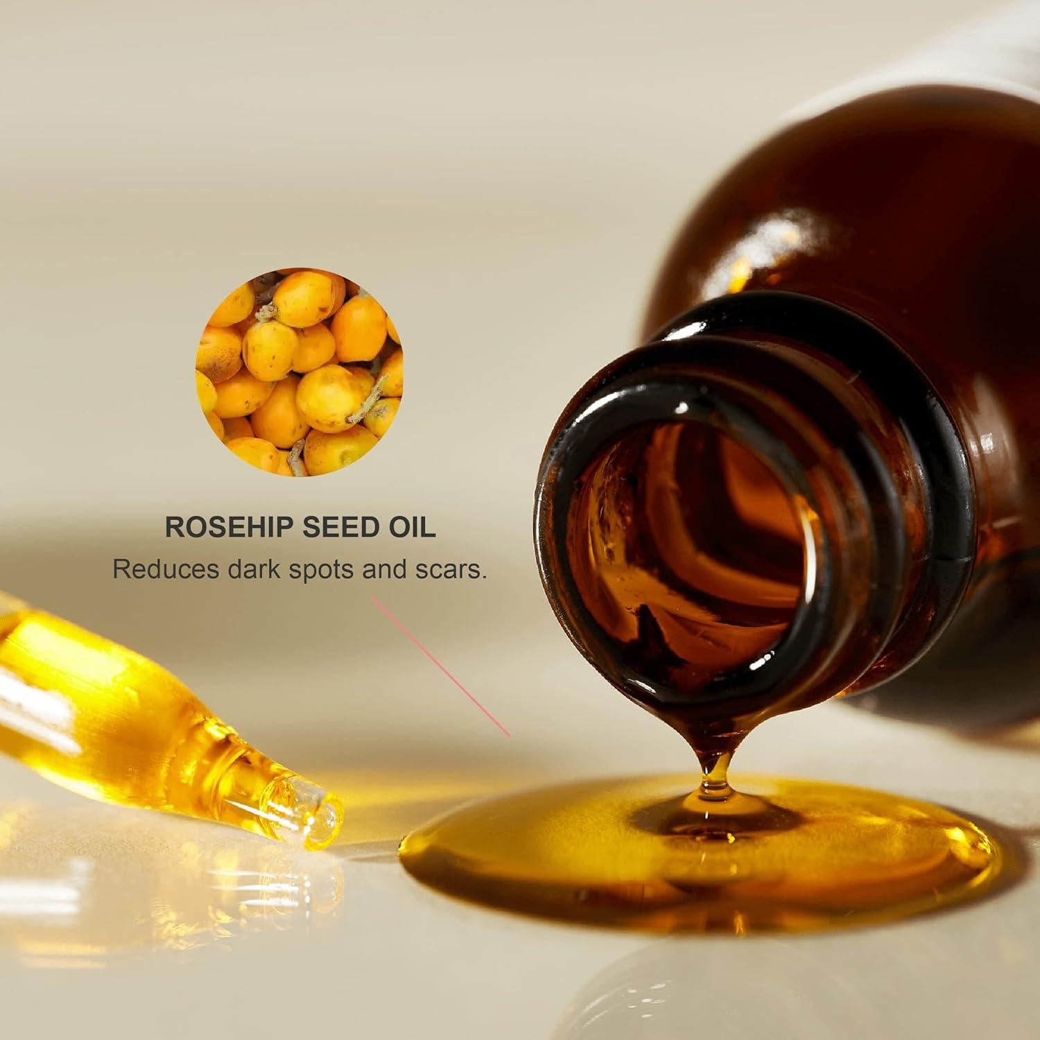 Aceite de Rosa Mosqueta Orgánico 100% Puro 28.35g Hidratante