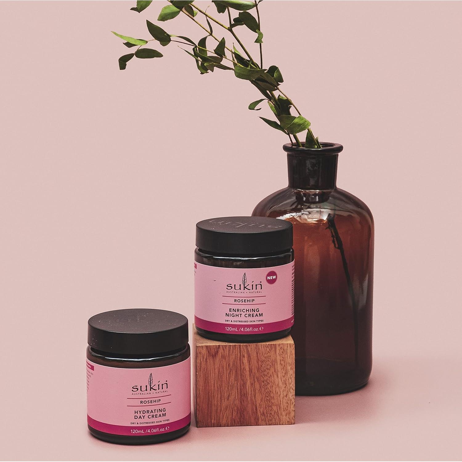 Crema Nocturna Enriquecedora Sukin Rosa Mosqueta 115 ml