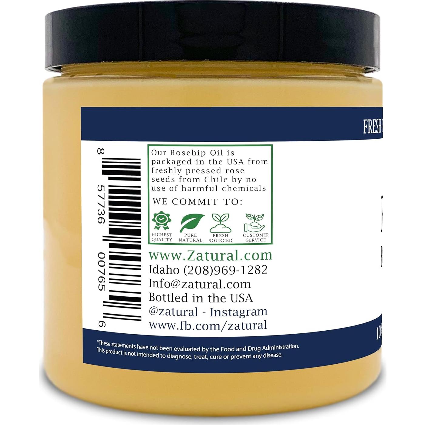 Mantequilla de Rosa Mosqueta Orgánica Zatural 226 g - Vitamina C Pura