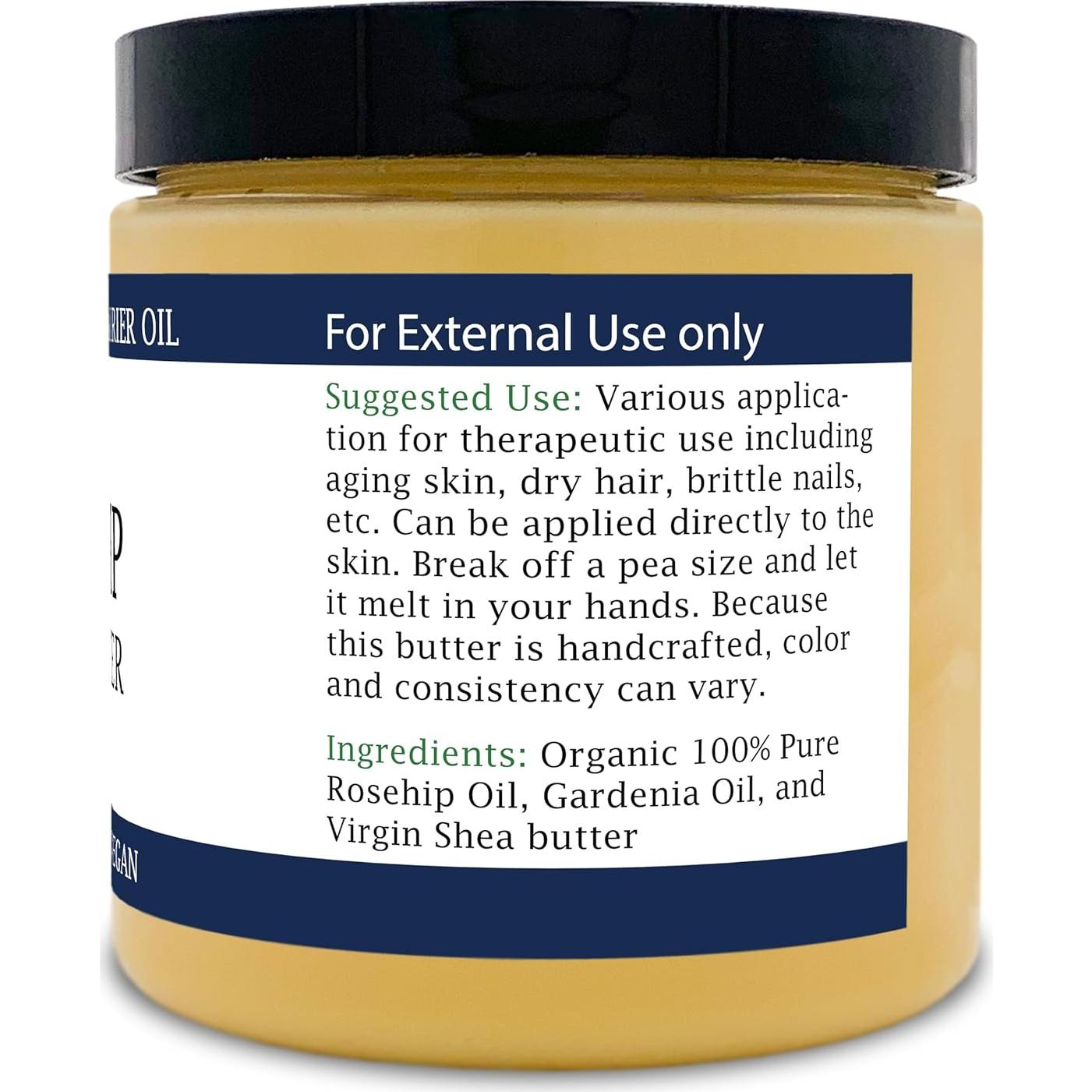 Mantequilla de Rosa Mosqueta Orgánica Zatural 226 g - Vitamina C Pura