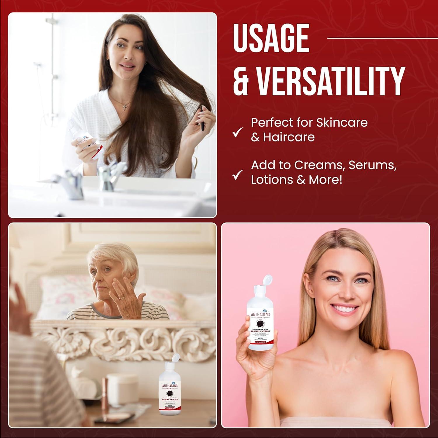 Suero de Rosa Mosqueta 236.6 ml - Hidratante Antienvejecimiento