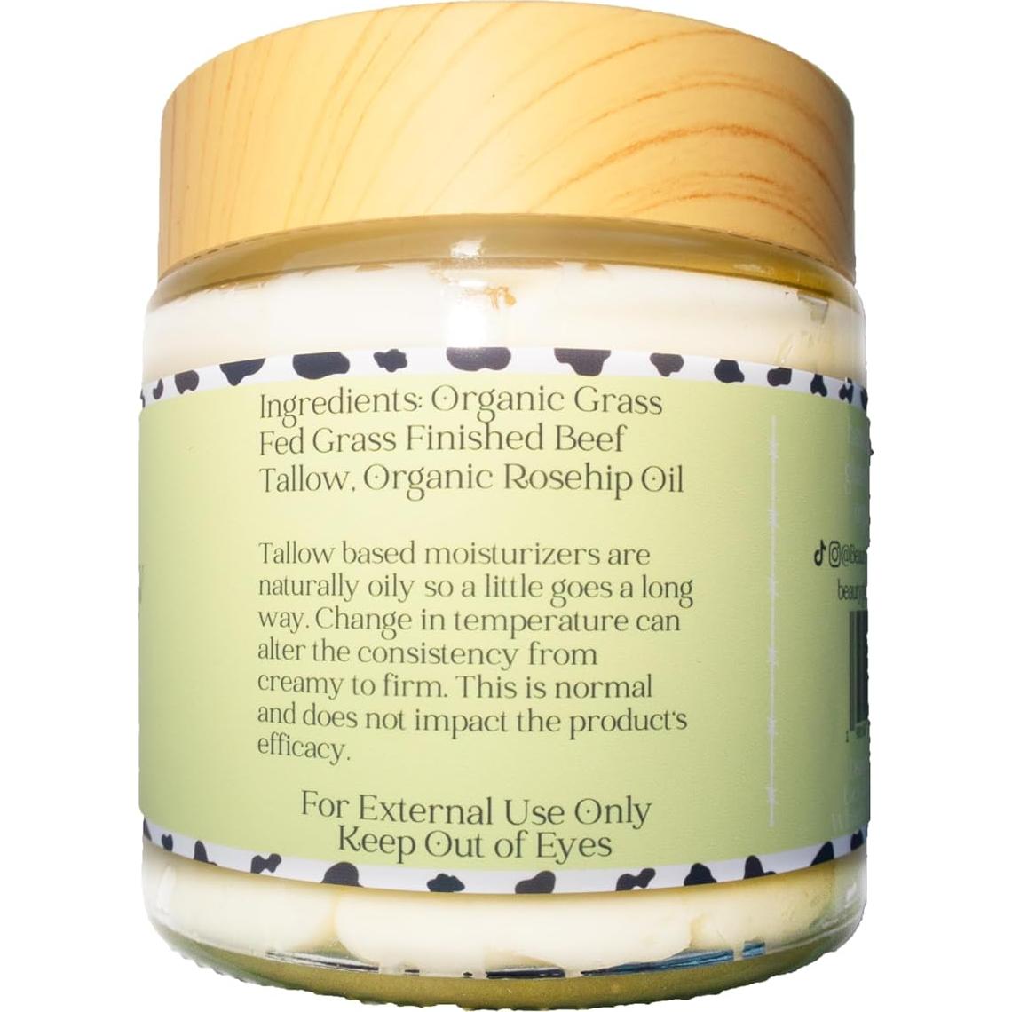 Manteca de Res Orgánica Beauty Glow 113g + Aceite de Rosa Mosqueta