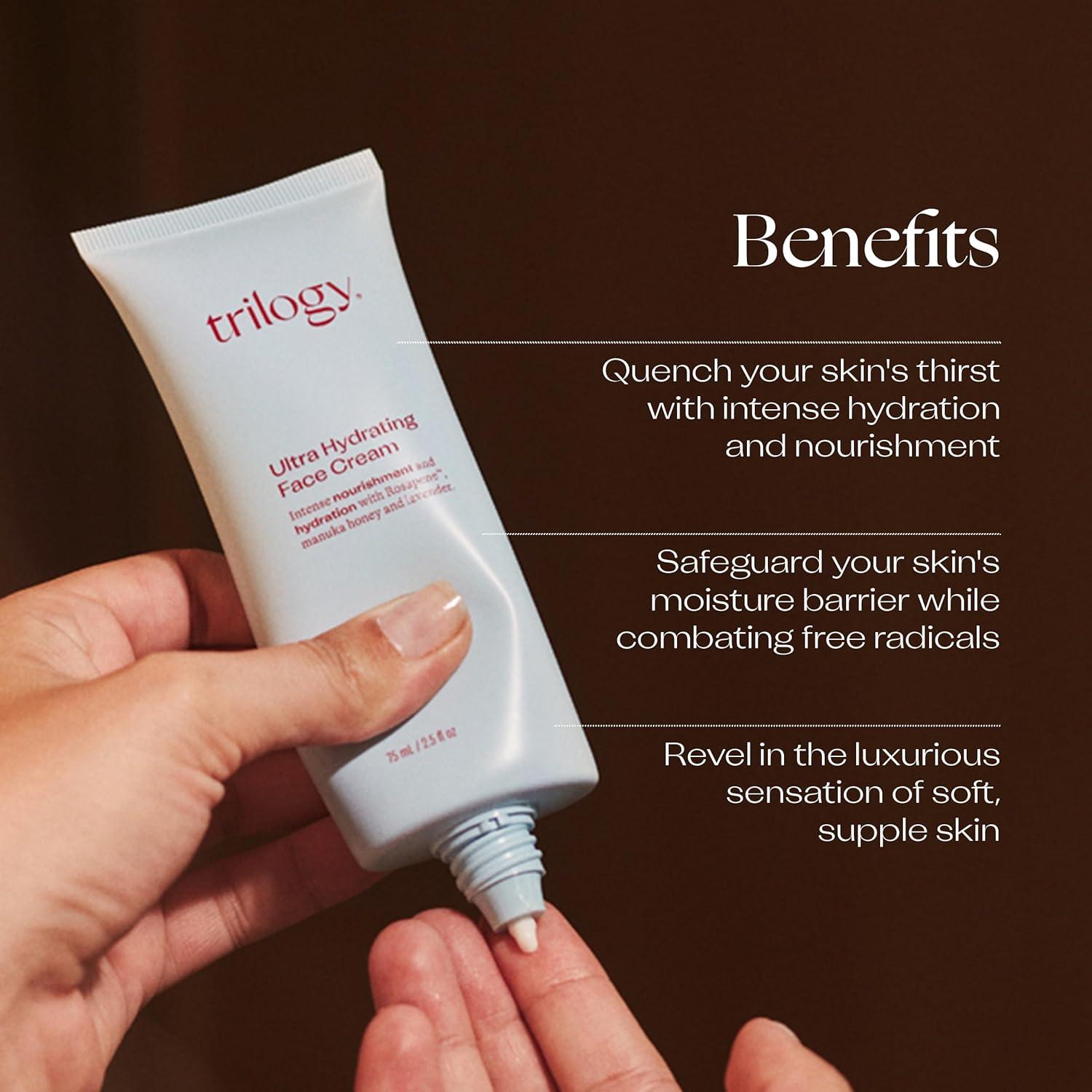 Crema Facial Ultra Hidratante Trilogy 74.8 ml Piel Seca