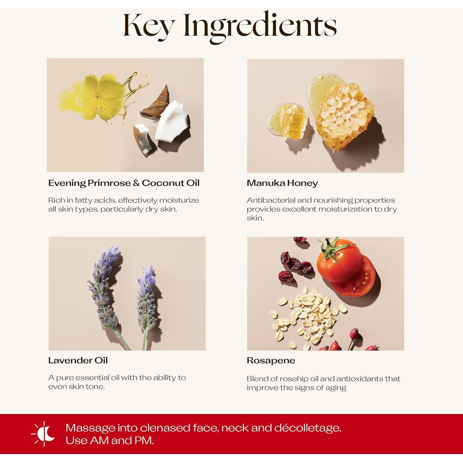 Crema Facial Ultra Hidratante Trilogy 74.8 ml Piel Seca